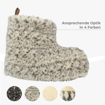 filsko Nordkapp Warme Wollsocken HausSchuhe für Damen und Herren Hausschuh mit wolle gefüttert, wärmend