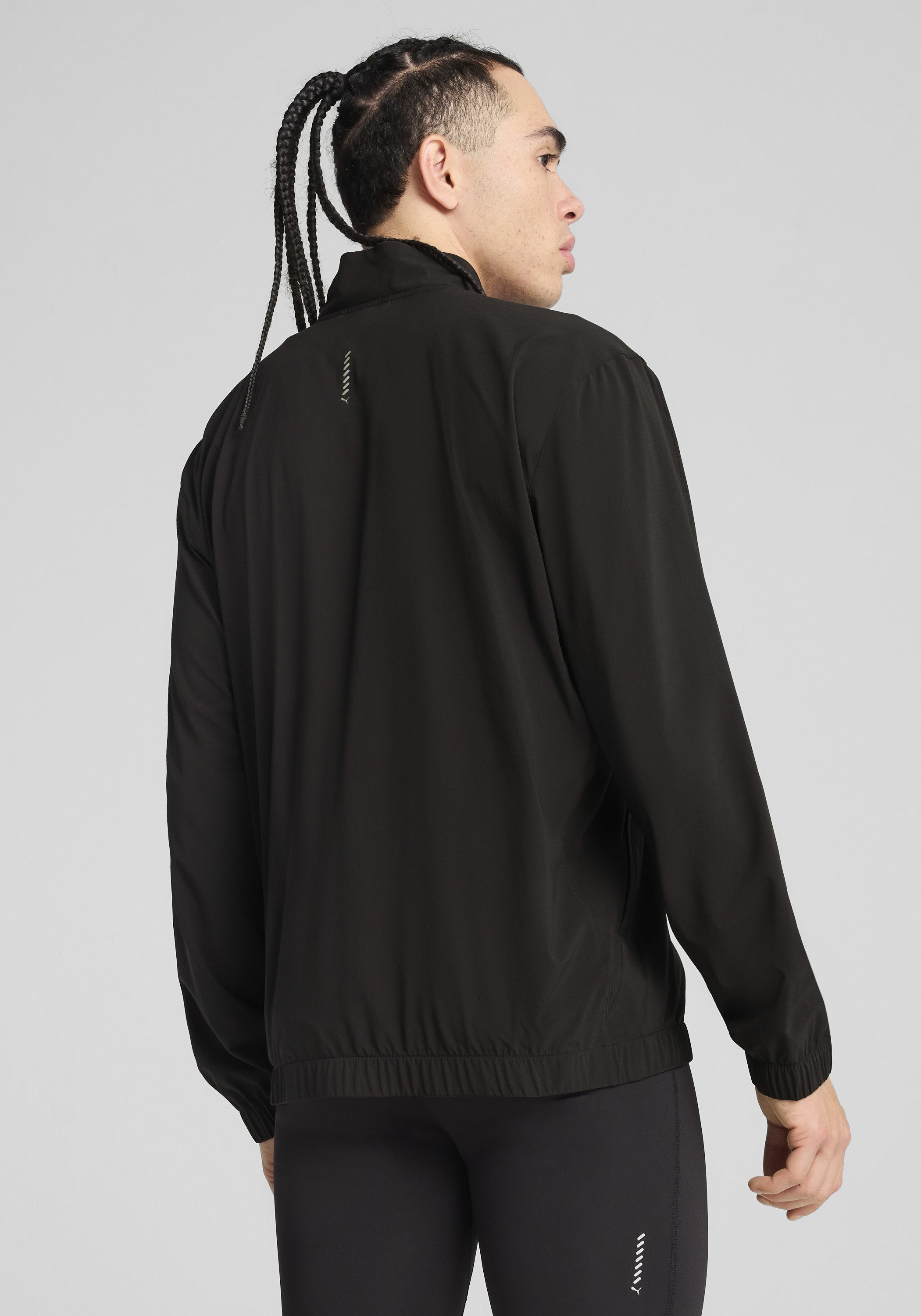 PUMA Trainingsjacke RUN VELOCITY WOVEN JACKET mit Nahttaschen, mit Reißverschluss und Schutzleiste, atmungsaktiv