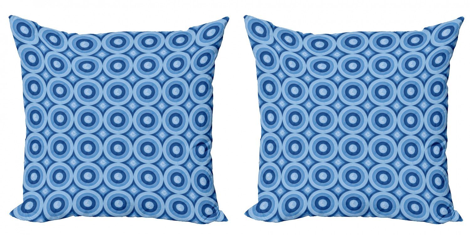 Kissenbezüge Modern Accent Doppelseitiger Digitaldruck, Stück), Abakuhaus Revival Tile (2 Blau Retro-Muster