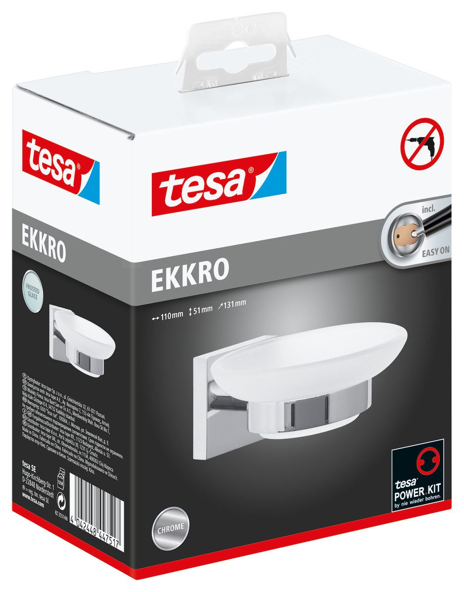 tesa Seifenspender 1x tesa ekkro Seifenschale, (Packung, EKKRO), chrom-weiß günstig online kaufen