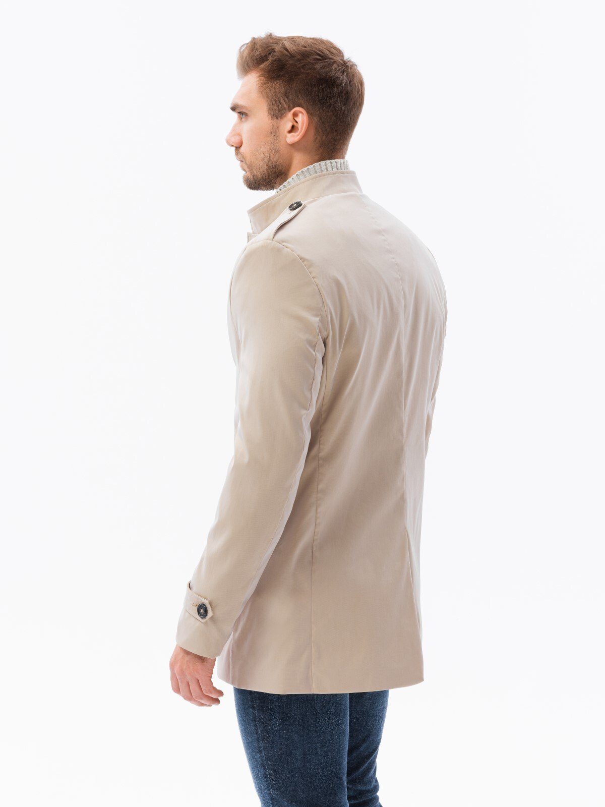 Trenchcoat OMBRE beige mit Stehkragen