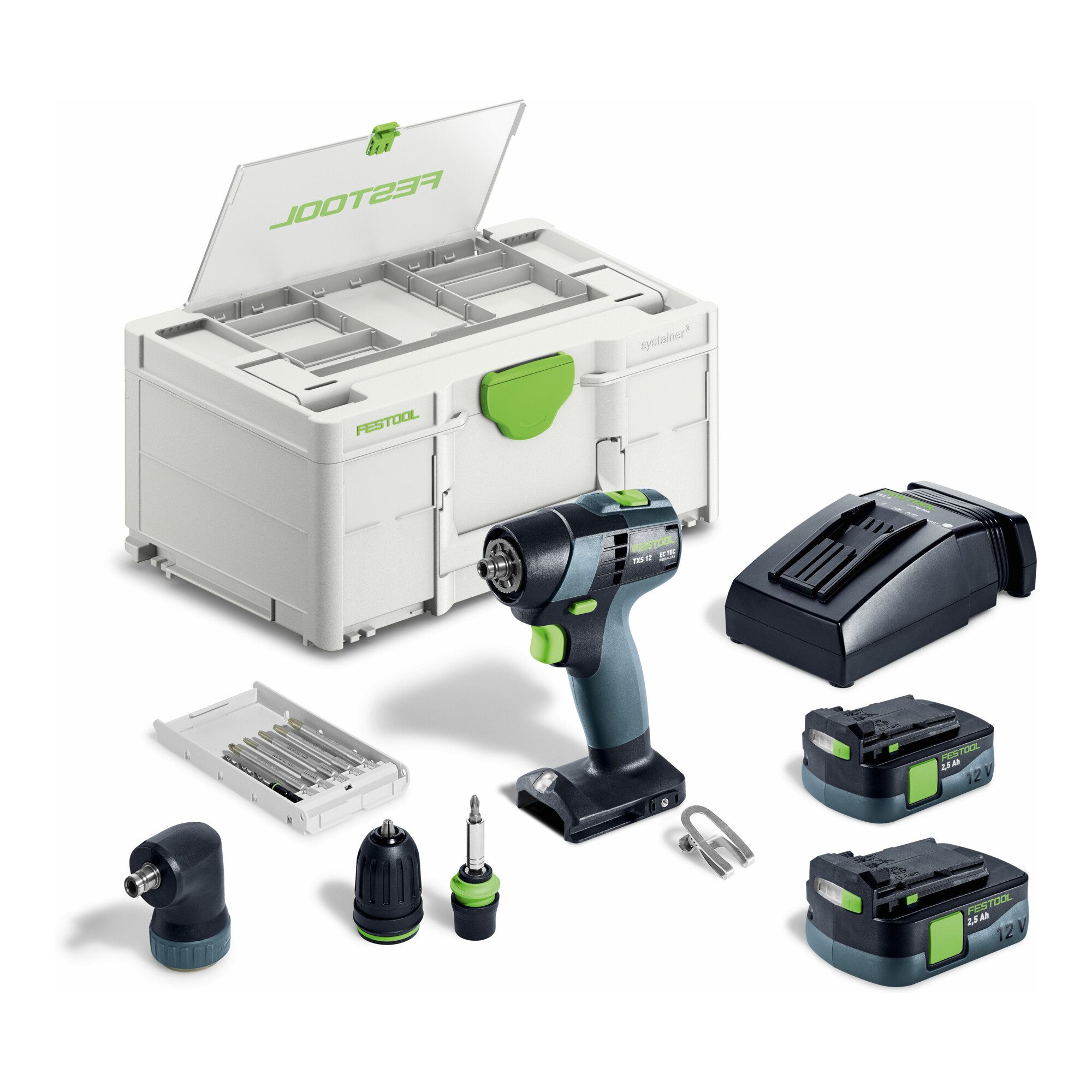FESTOOL Bohrschrauber Festool Akku-Bohrschrauber TXS 12 2,5-Set
