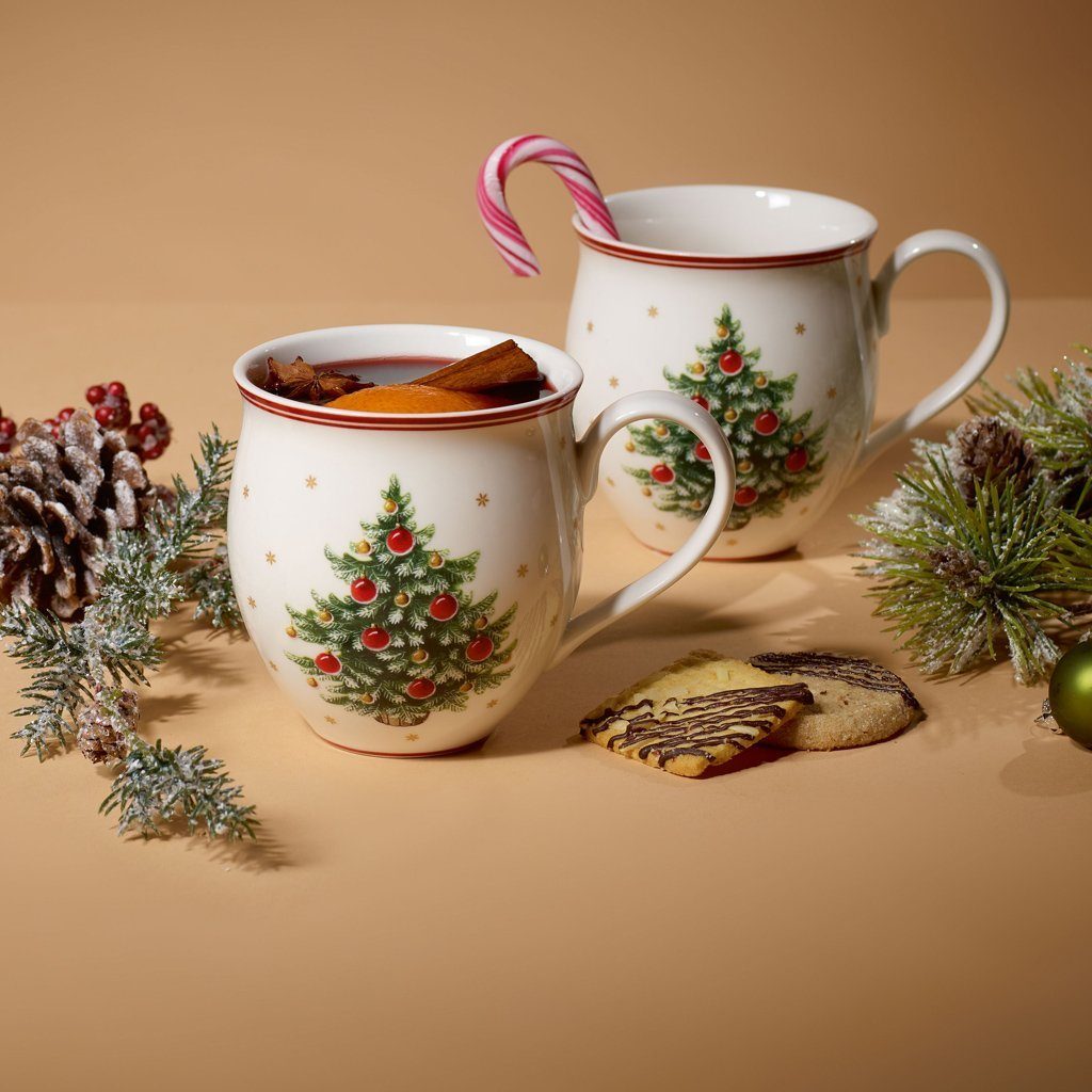 Villeroy & Boch Tasse Toy's Delight Becher m.Hkl Set2tlg, 2-tlg., Porzellan, Premium Porcelain, 2 Stck, Handw., mikrow.sicher