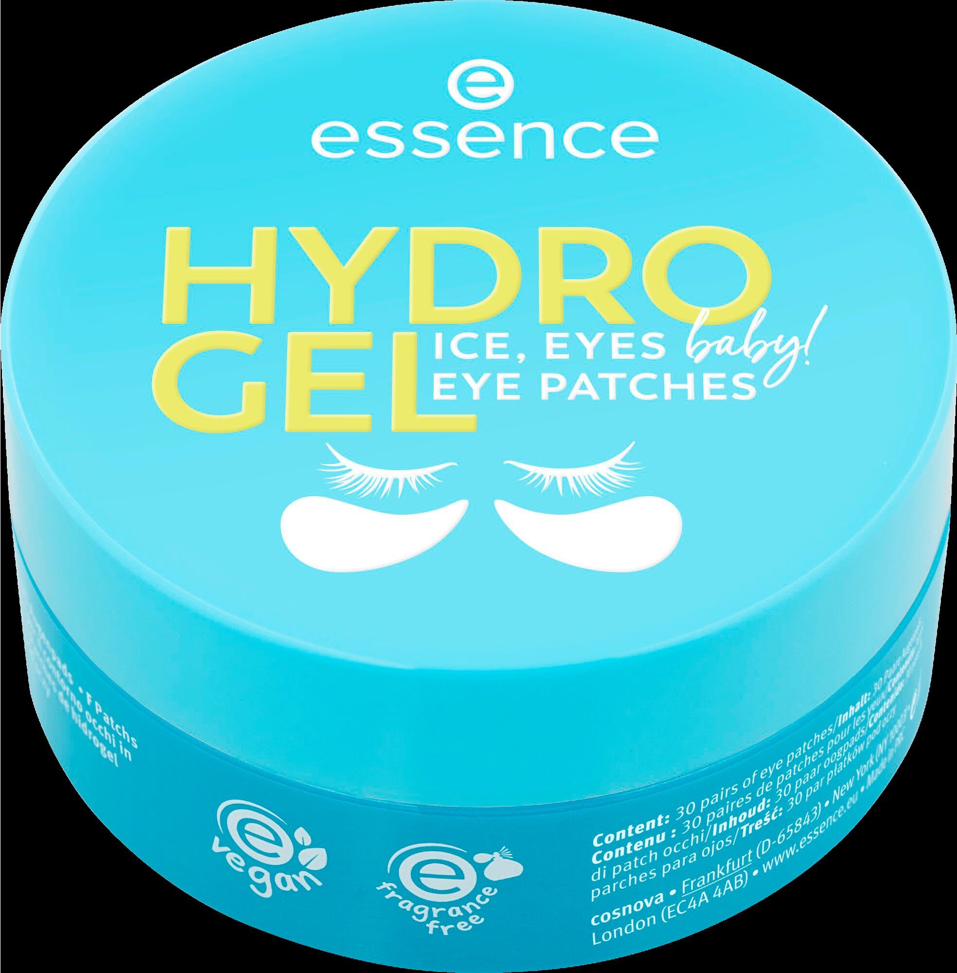 Essence HYDRO patches eye EYES, baby! Pairs, Augenpflege-Set 30 ICE, 3 GEL