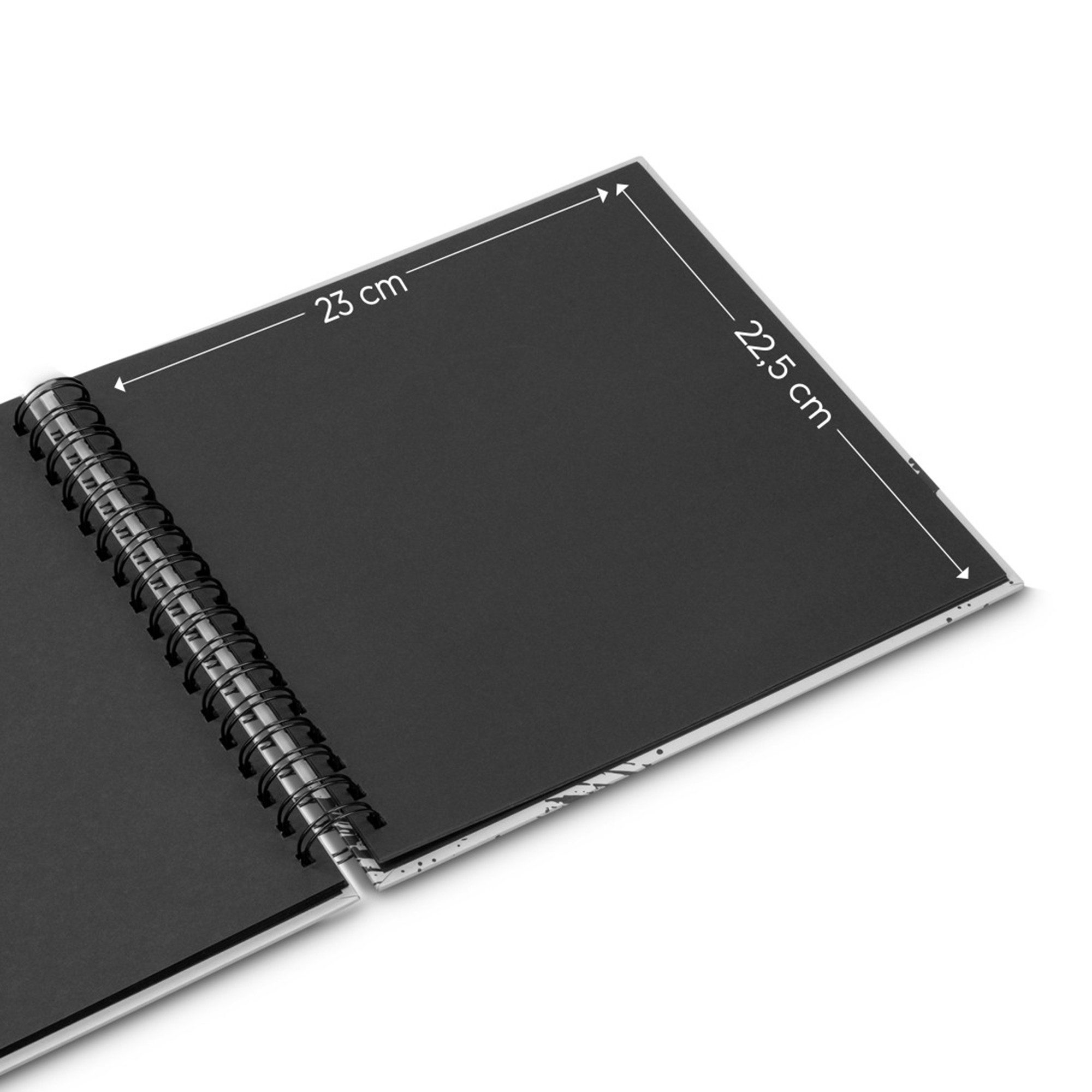 Hama Fotoalbum "Fine Art", 28x24 cm, 50 schwarze Seiten, New Bla – Bild 4 von 5