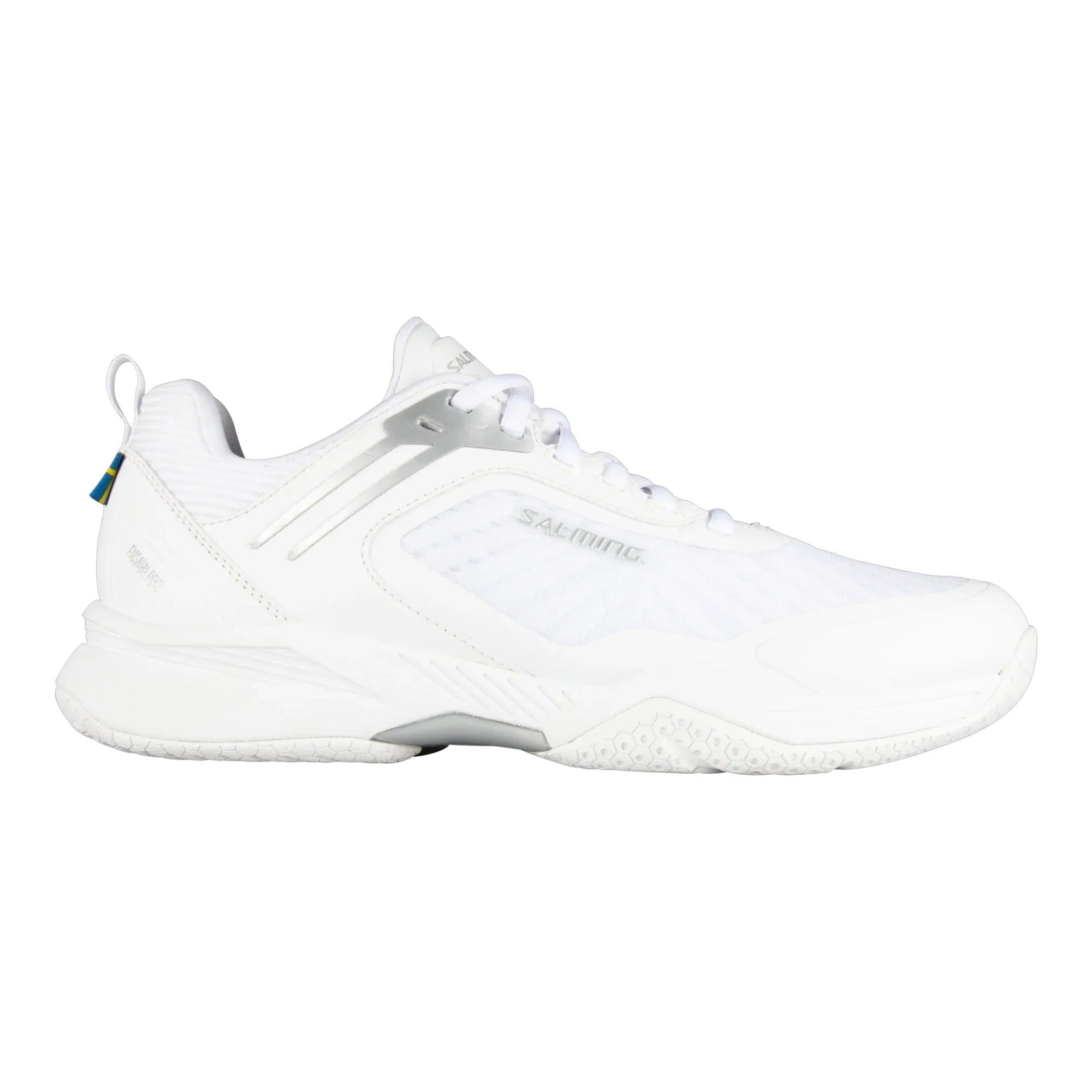 SALMING Hallen-Indoorschuhe Fusion Pro Stabilität weiss/silber Herren Badmintonschuh
