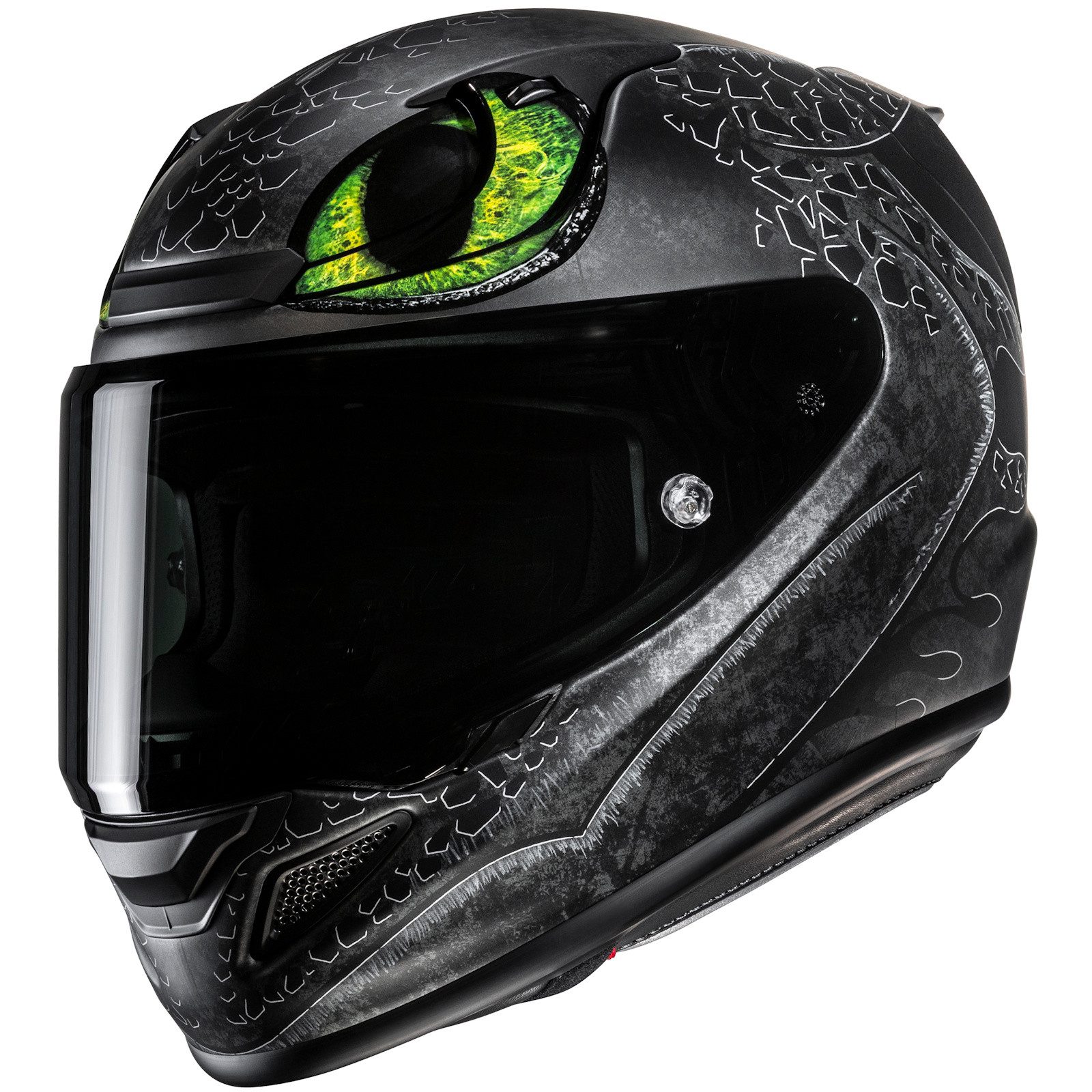 HJC Motorradhelm HJC RPHA 12 Toothless 2 Universal MC4SF Integralhelm L (1er Set), integralhelm motorrad