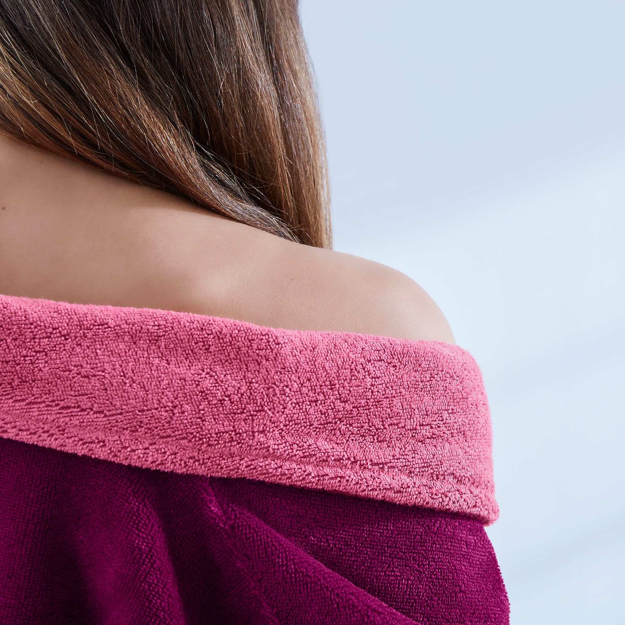 LOOKS by Wolfgang Joop Bademantel Doubleface, Langform, Baumwoll-Webfrottie günstig online kaufen