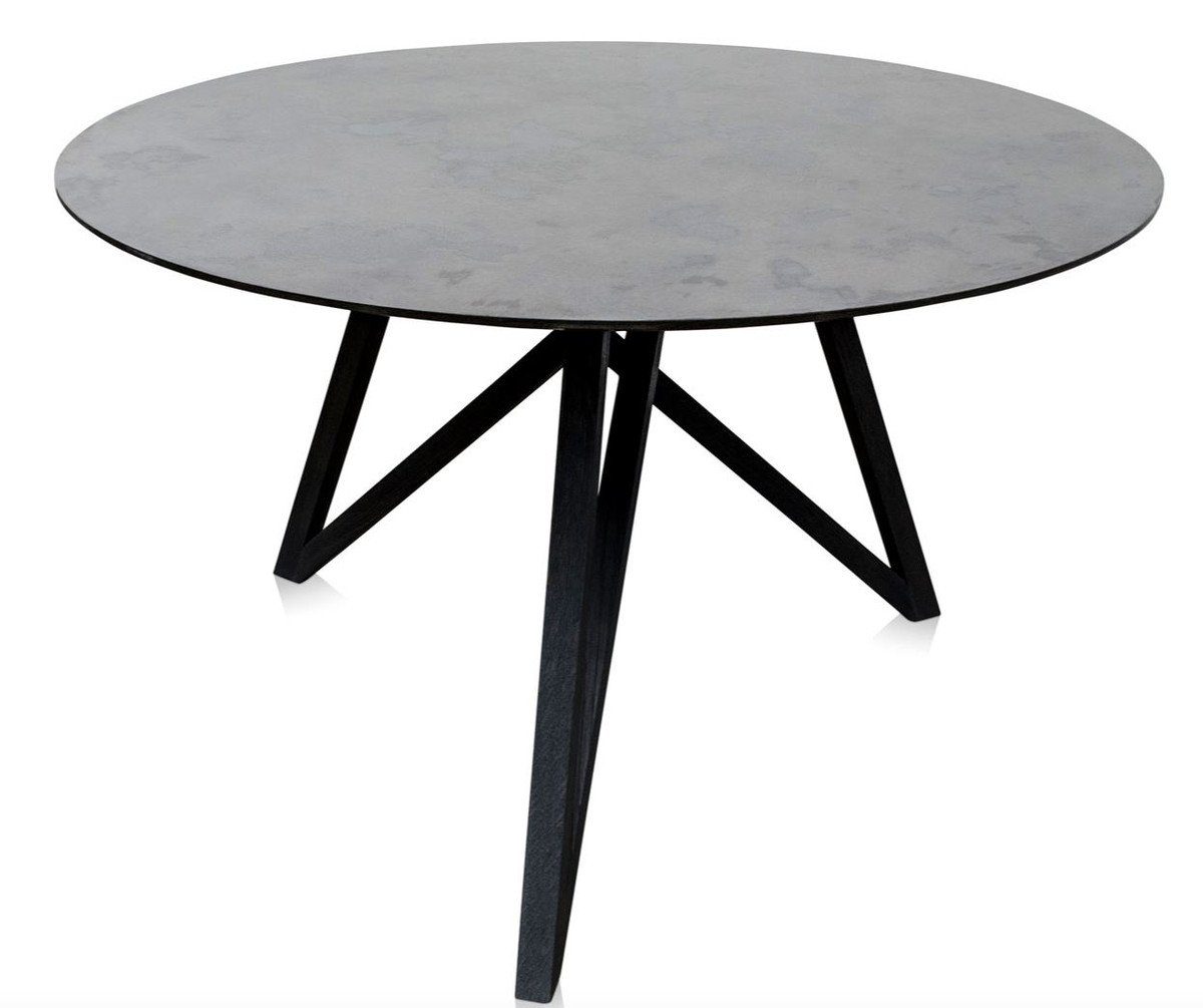 cm - Designer mit 76 Esstisch H. mineralbeschichteter Tischplatte Esstisch Padrino Esszimmermöbel x Luxus Casa 120