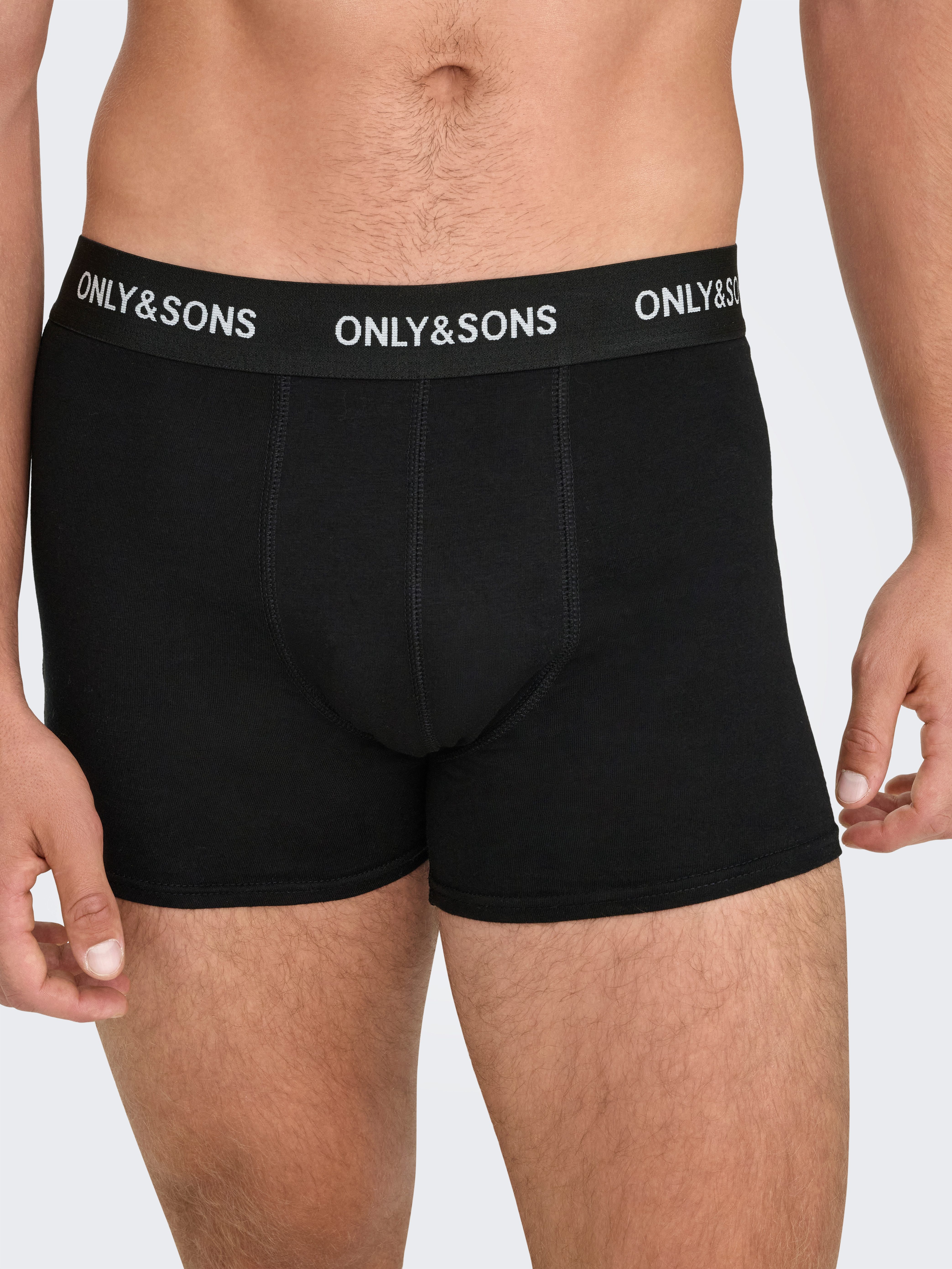 ONLY & SONS Trunk ONSBASIC SOLID BOXER 3PACK NOOS (Packung, 3-St) Baumwollmischung, eng anliegend