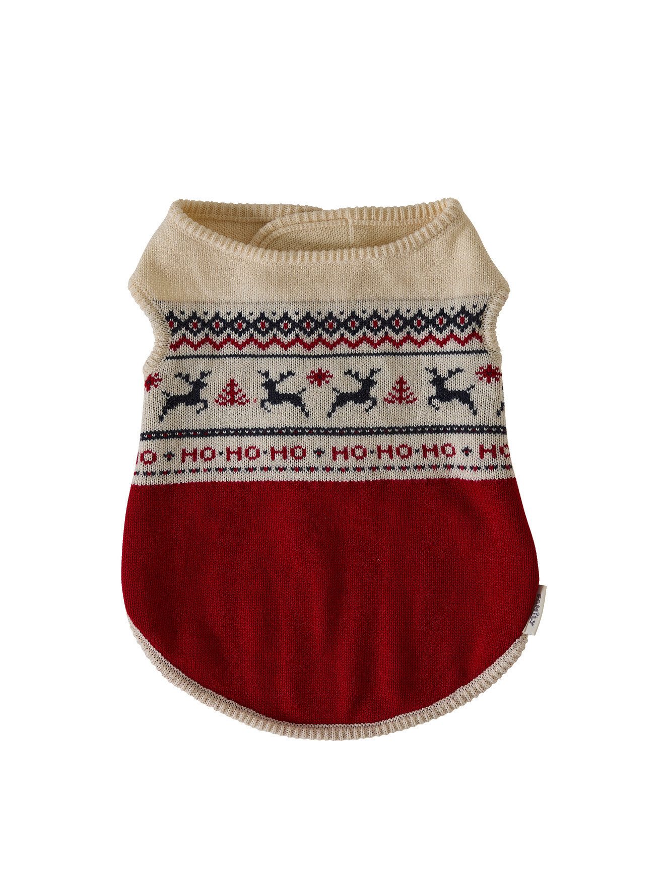 vertbaudet Tieroverall Weihnachtspullover für Hunde FAMILY