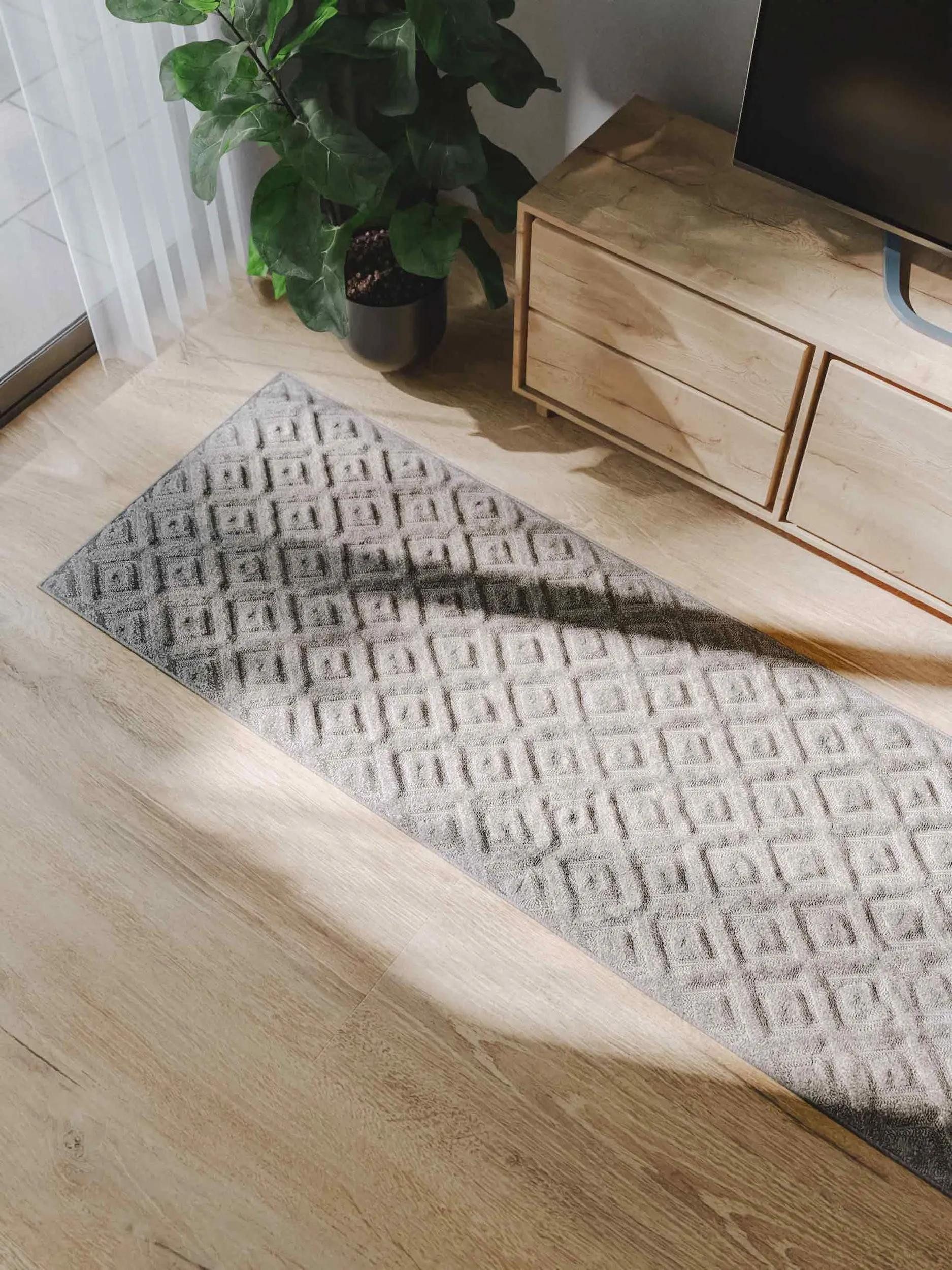 benuta Teppich Leo, rechteckig, Höhe: 11 mm, Teppich Wohnzimmer, Esszimmer, Schlafzimmer, Flur, Skandi Boho, Modern