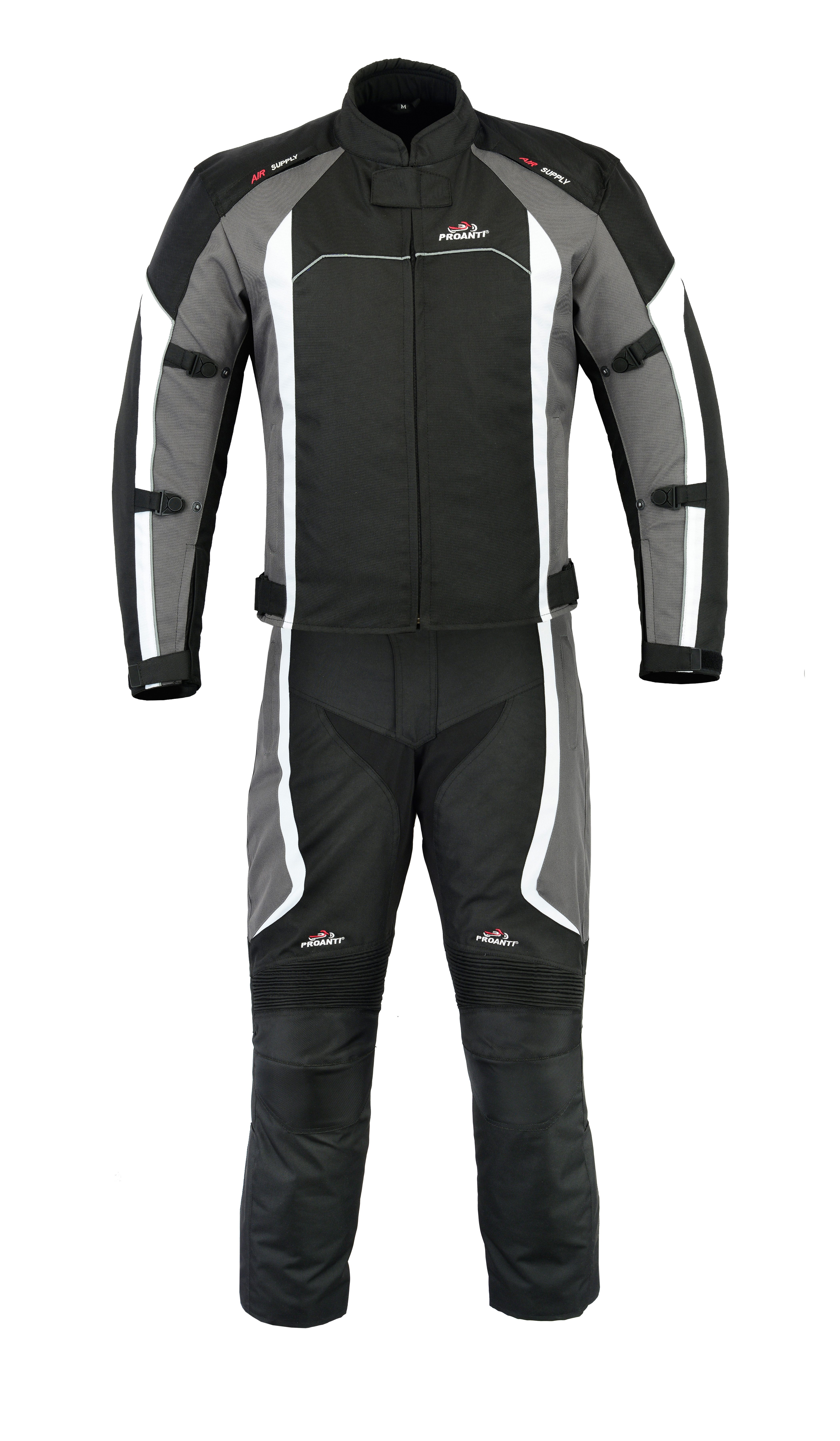 PROANTI Motorradkombi PROANTI Herren Motorradanzug 2-teilig – Wasserdicht mit CE-Protektoren