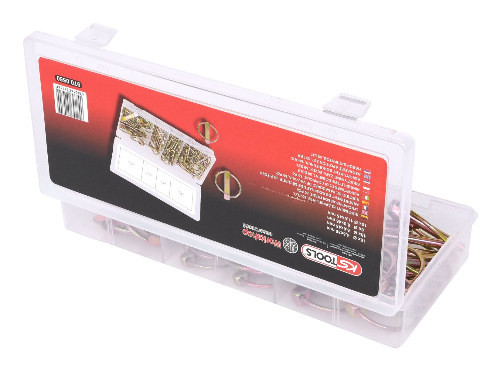 KS Tools Klappsplint, (50-tlg), Sortiment, 50-teilig