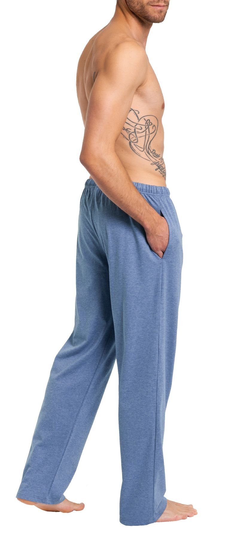 optimaler Herren Passform 77117873-poseidon HAASIS Pyjamahose Boxershorts in Herren Jerseyhosen Bodywear (1-tlg) 1919 hochwertige