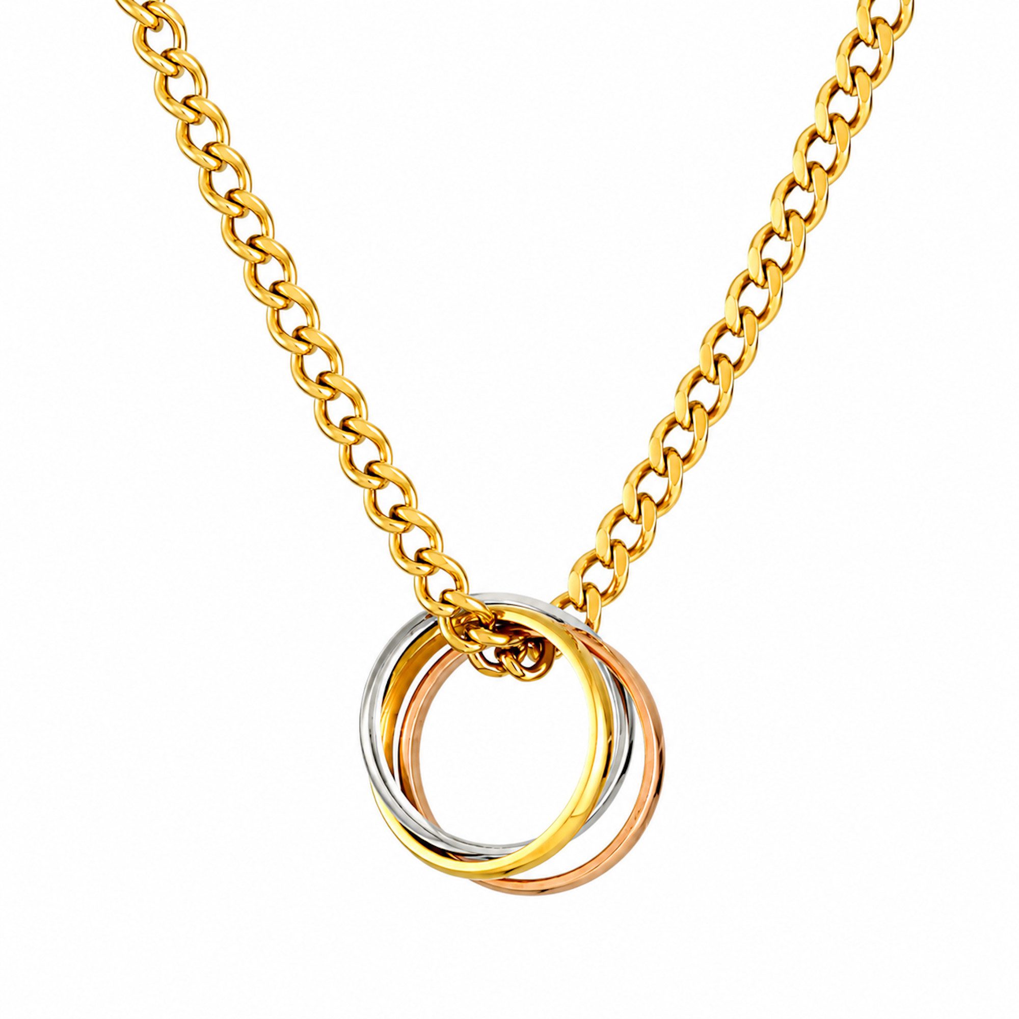 Kim Johanson Kette mit Anhänger Tricolor