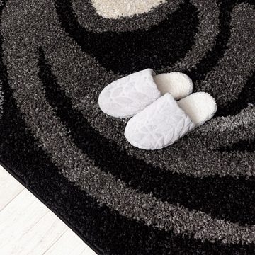 Hochflor-Teppich Hochflor Shaggy Teppich für Wohnzimmer - Höhe 30 mm Grau, Mazovia, 60 x 100 cm, Pflegeleicht, Geometrische, Langflor, Rechteckig, Weich