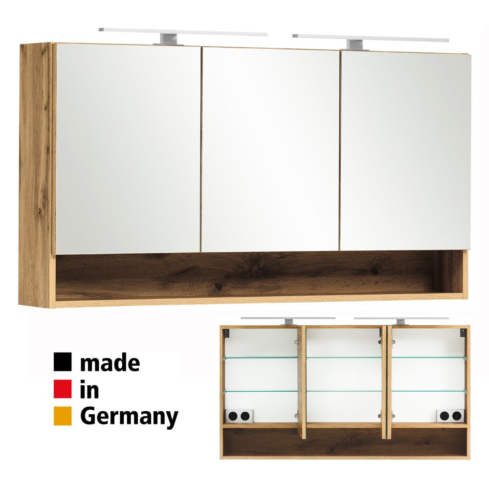Lomadox Spiegelschrank KAHLA-03 120 cm in günstig online kaufen