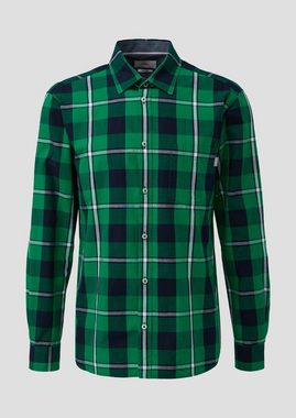 s.Oliver Langarmhemd Regular: Langarmhemd aus Baumwolle