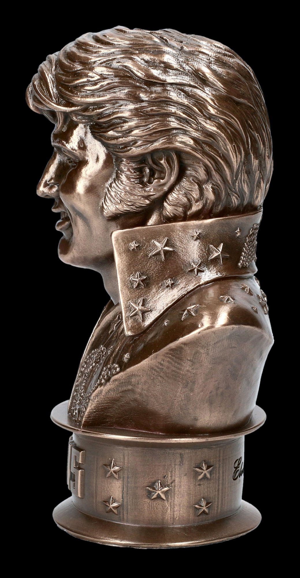 Dekoration bronziert Elvis Dekofigur Büste Figuren Shop - Presley GmbH Dekofigur