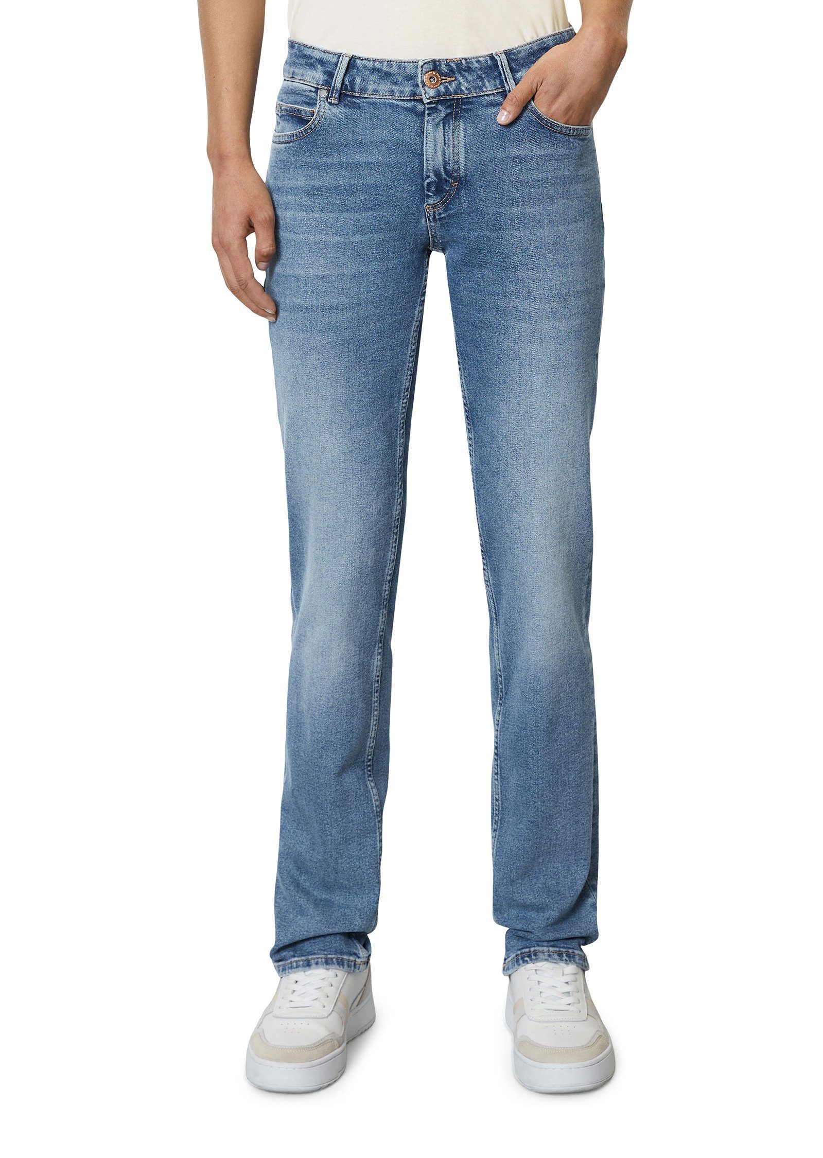 Besonderes Design Marc O'Polo 5-Pocket-Jeans aus Cotton Organic Stretch mittelblau