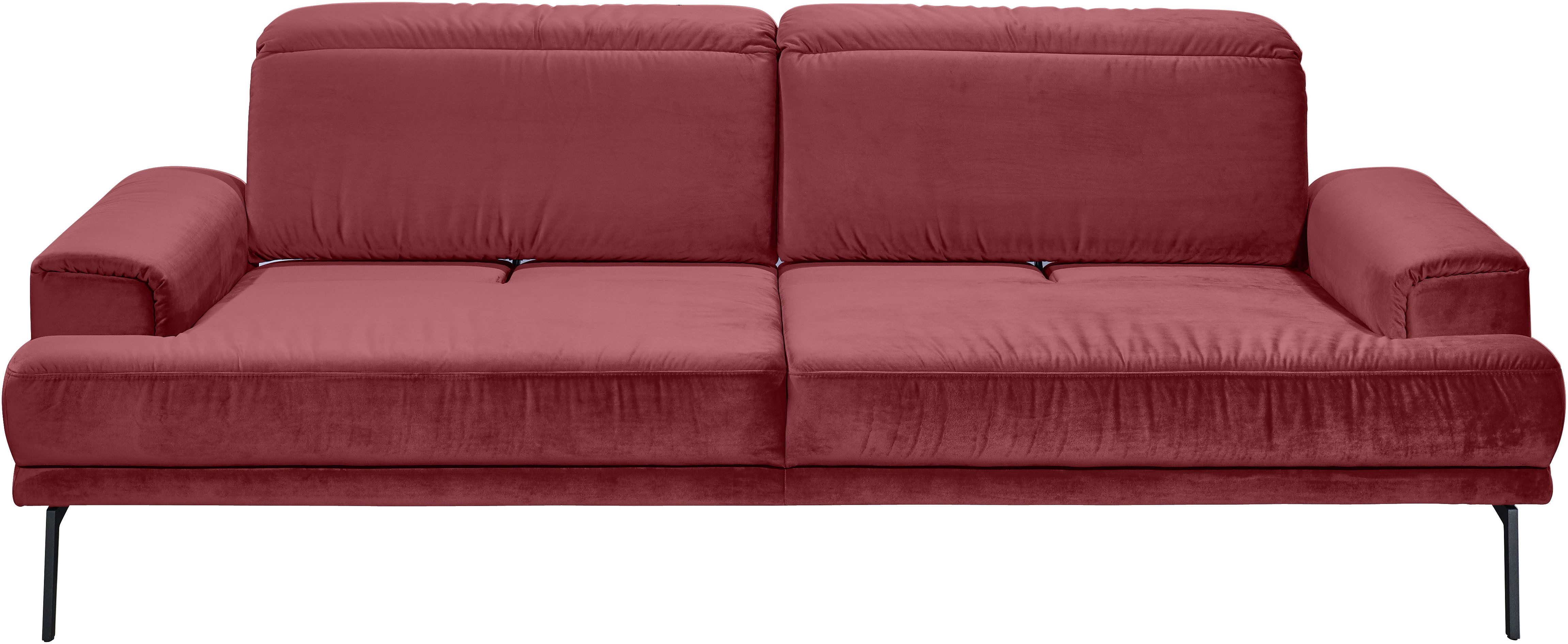 Musterring 3-Sitzer MR 4580, inkl. Kopf- und Sitztiefenverstellung, Fuß schwarz, B228 x T103 cm