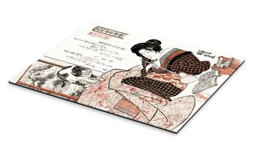 Posterlounge XXL-Wandbild Utagawa Kuniyoshi, Frau mit Katze, Malerei