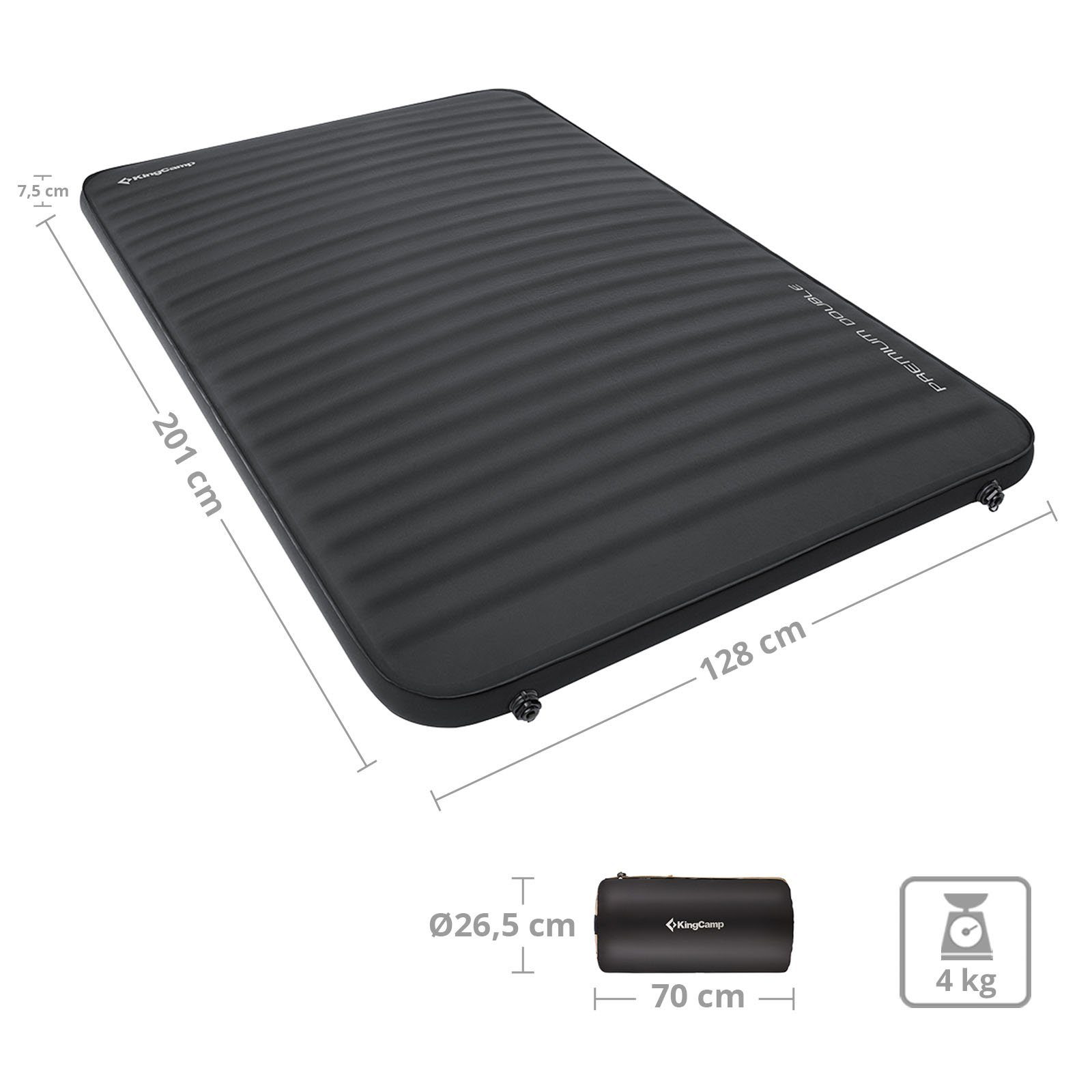 KingCamp Luftmatratze Luftbett Premium Double Isomatte, günstig online kaufen