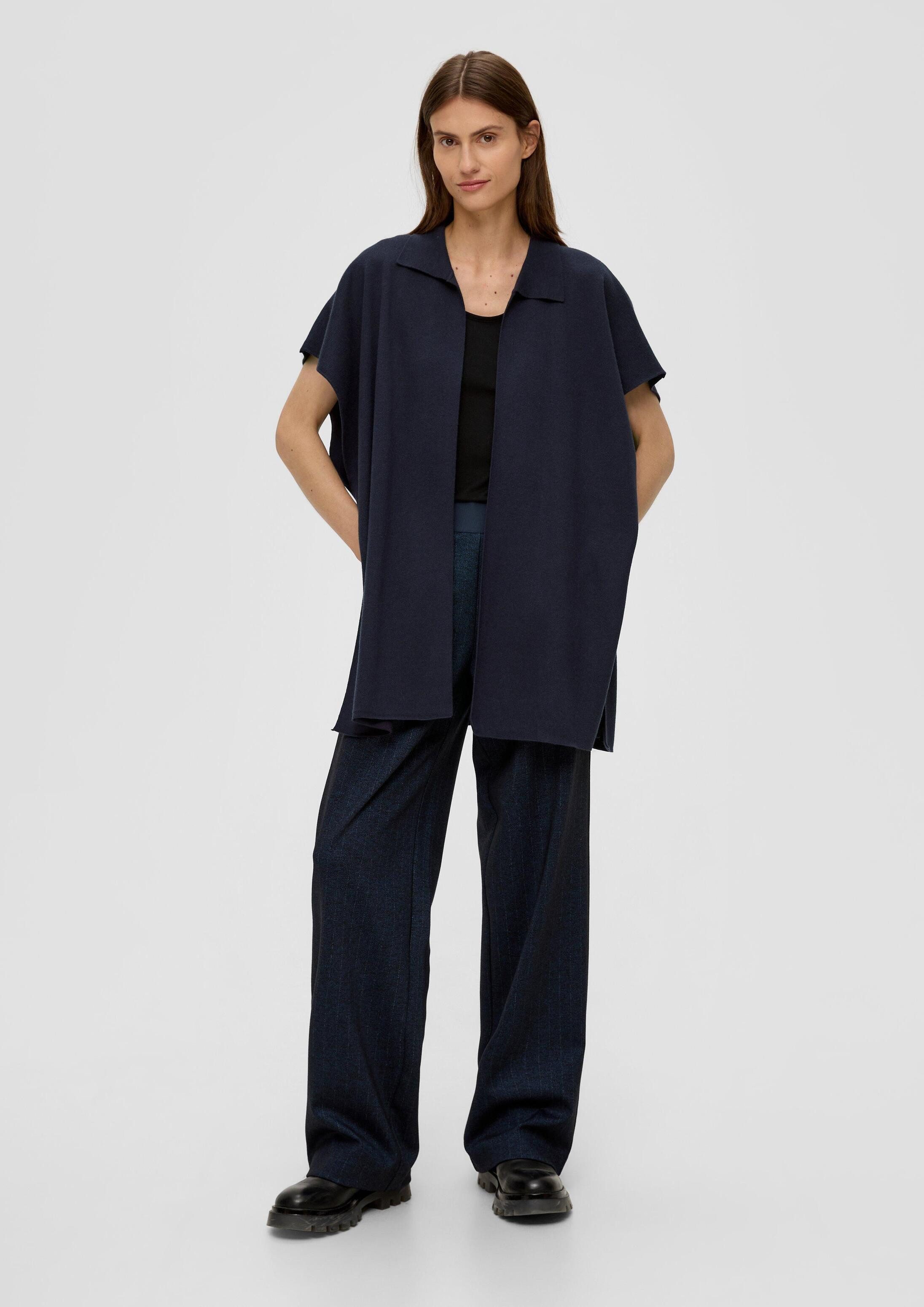 s.Oliver Poncho Indoor-Poncho Strickponcho aus Viskosemix