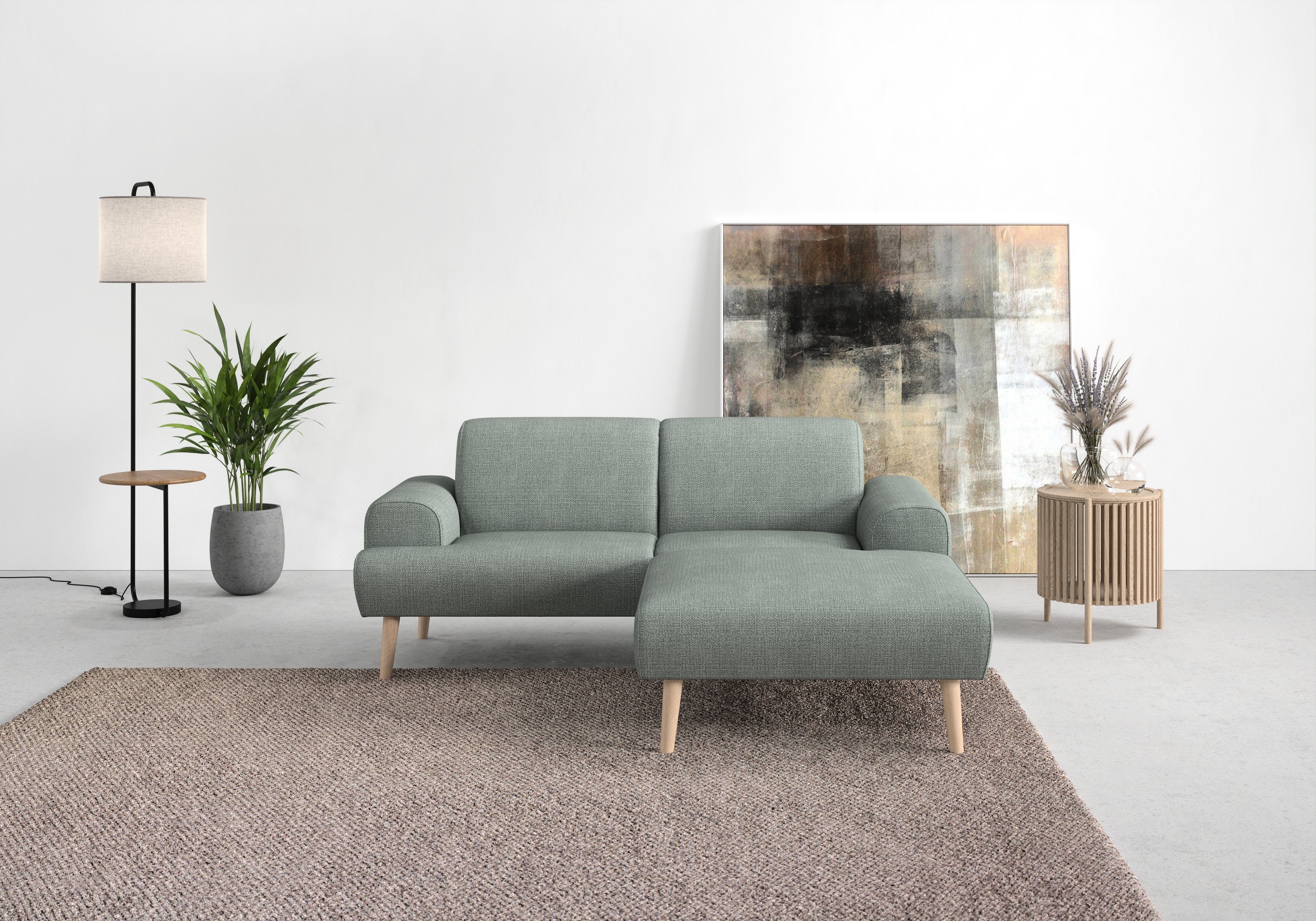 andas Ecksofa Swift Scandic Design, komfortabler Federkern, Breite 192cm, L-Form, Federkern-Polsterung, B/T/H: 192/83/176 cm