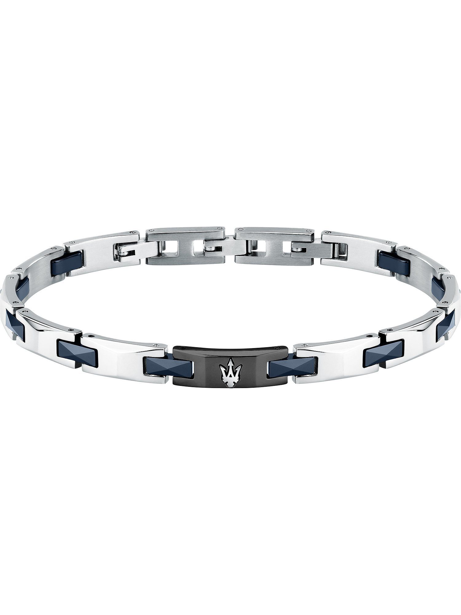 Edelstahlarmband Maserati Herren-Armband Edelstahl, Keramik