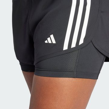 adidas Performance Laufshorts OWN THE RUN 3-STREIFEN 2-IN-1 SHORTS