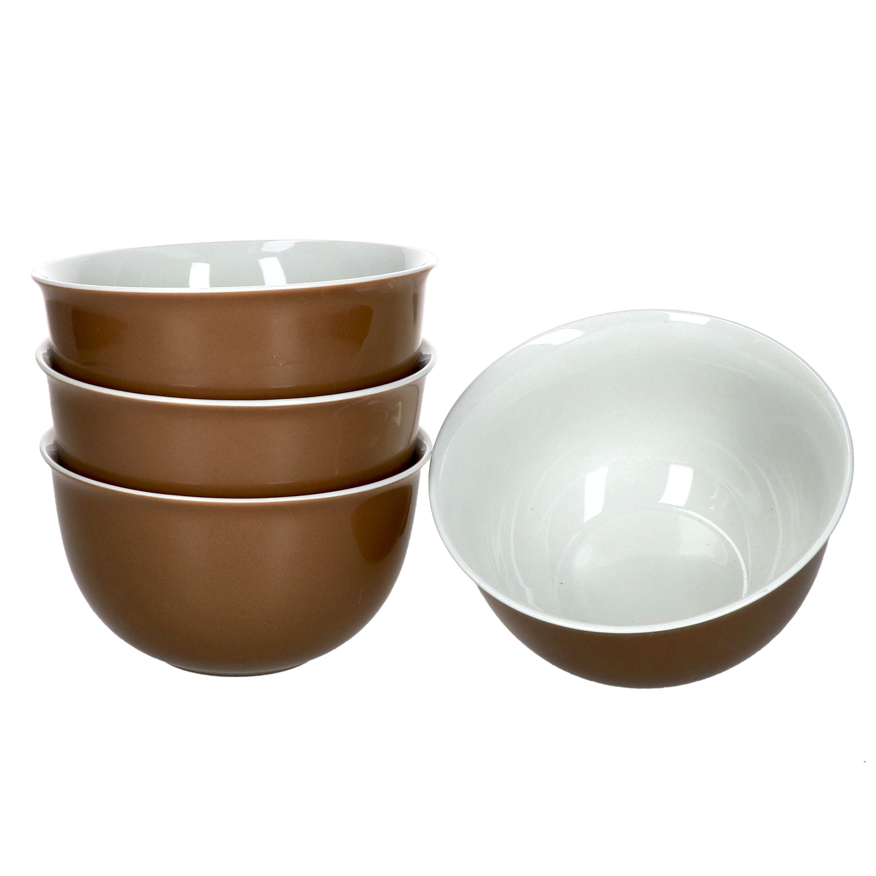 Ritzenhoff & Breker Müslischale 4er Set Müslischale 14cm Nougat Doppio - Ritzenhoff 545739, Porzellan