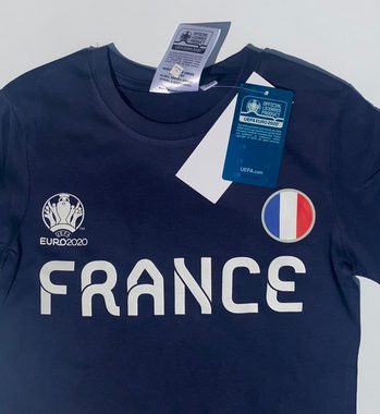 coole-fun-t-shirts T-Shirt 2x FRANKREICH Kinder T-Shirt EURO 2020 / 2021 Fußball Trikot Shirt DOPPELPACK NAVY und WEISS Europameisterschaft Jungen + Mädchen 6 8 10 12 Jahre Gr.116 128 140 152