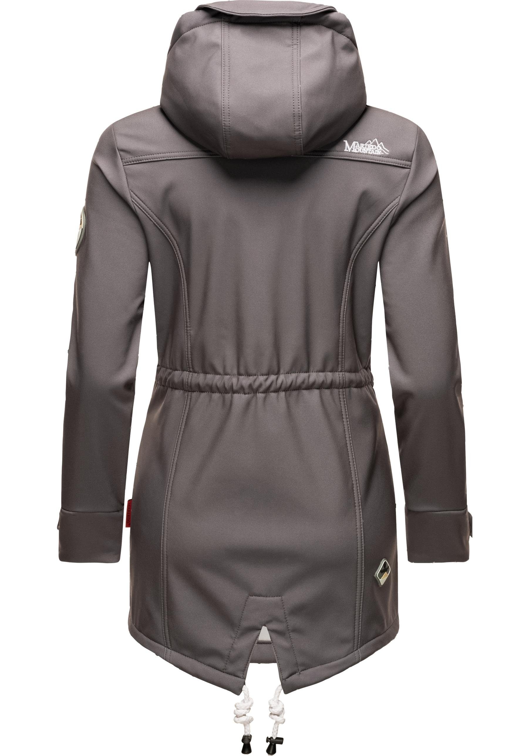 Marikoo Funktionsmantel Zimtzicke Softshell Parka mit Kapuze
