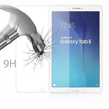 Cadorabo Schutzfolie Samsung Galaxy Tab E (9.7 Zoll), (1-St), Schutzglas Panzer Folie (Tempered) Display-Schutzfolie mit 3D Touch