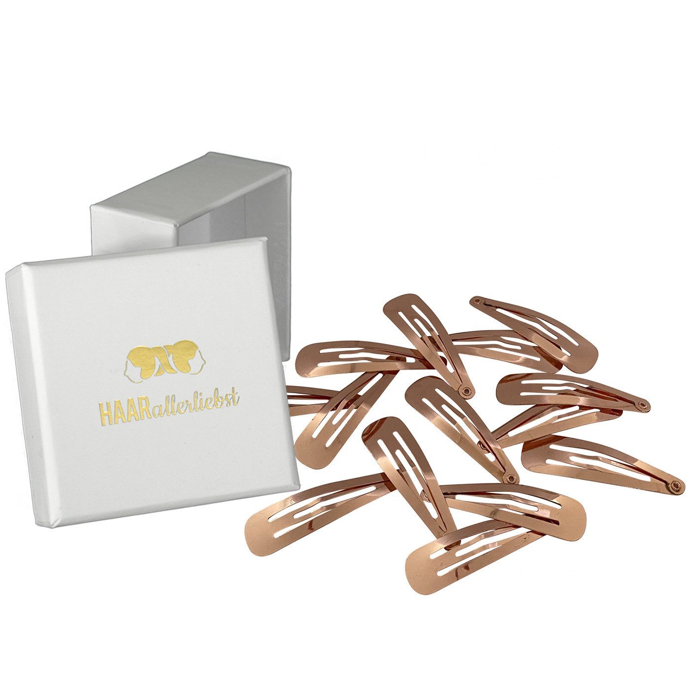 HAARallerliebst Haarspange Haarspange, Spar-Set, 14-tlg., FARBE rose, 50mm Lang