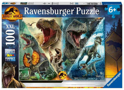 Ravensburger Puzzle Ravensburger Puzzle 13341 - Dinosaurierarten - 100 Teile XXL..., 100 Puzzleteile