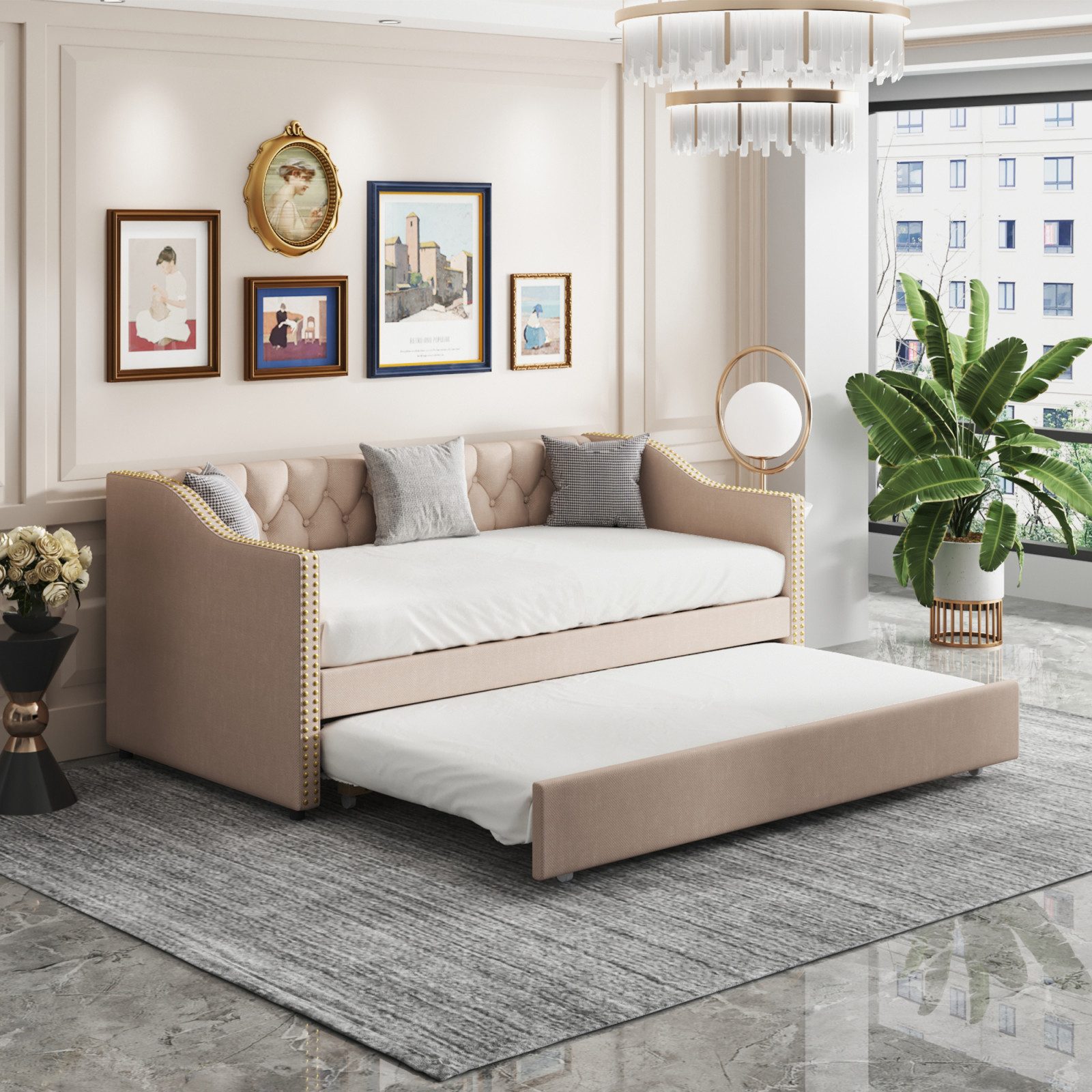 Gdood Polsterbett Daybett Tagesbett Ausziehbett (Schlafsofa), günstig online kaufen