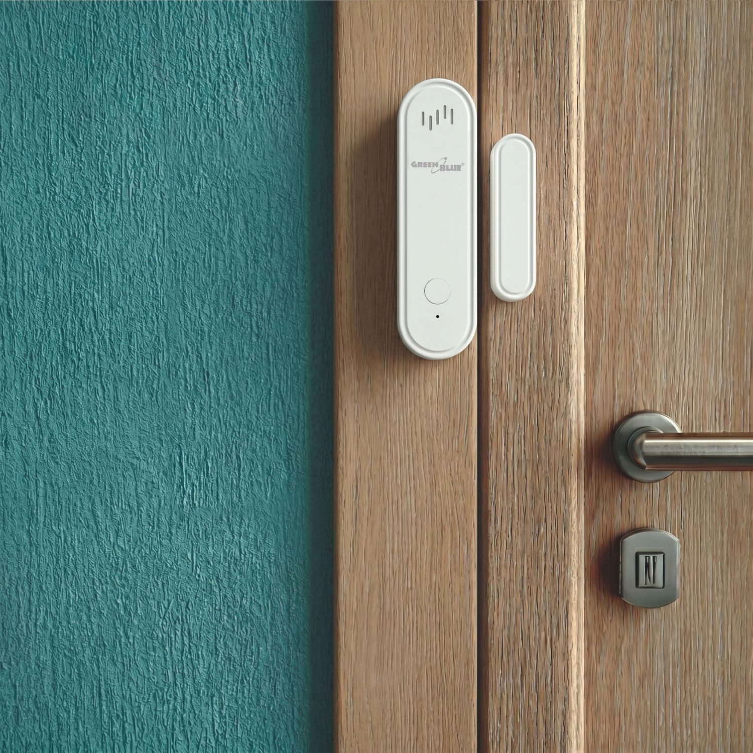 GreenBlue Sensor GB478 WiFi-Sensor zur Erkennung von Tür- und Fensteröffnungen, Drahtloser Reed-Schalter Tuya-Smart-Alarmsystem