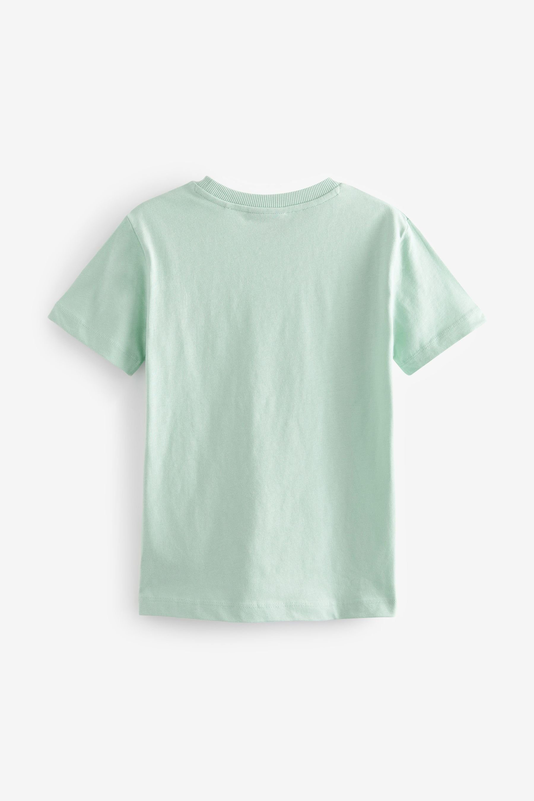 Allover-Print T-Shirt Green (1-tlg) Mint T-Shirt Next mit Lizenziertes
