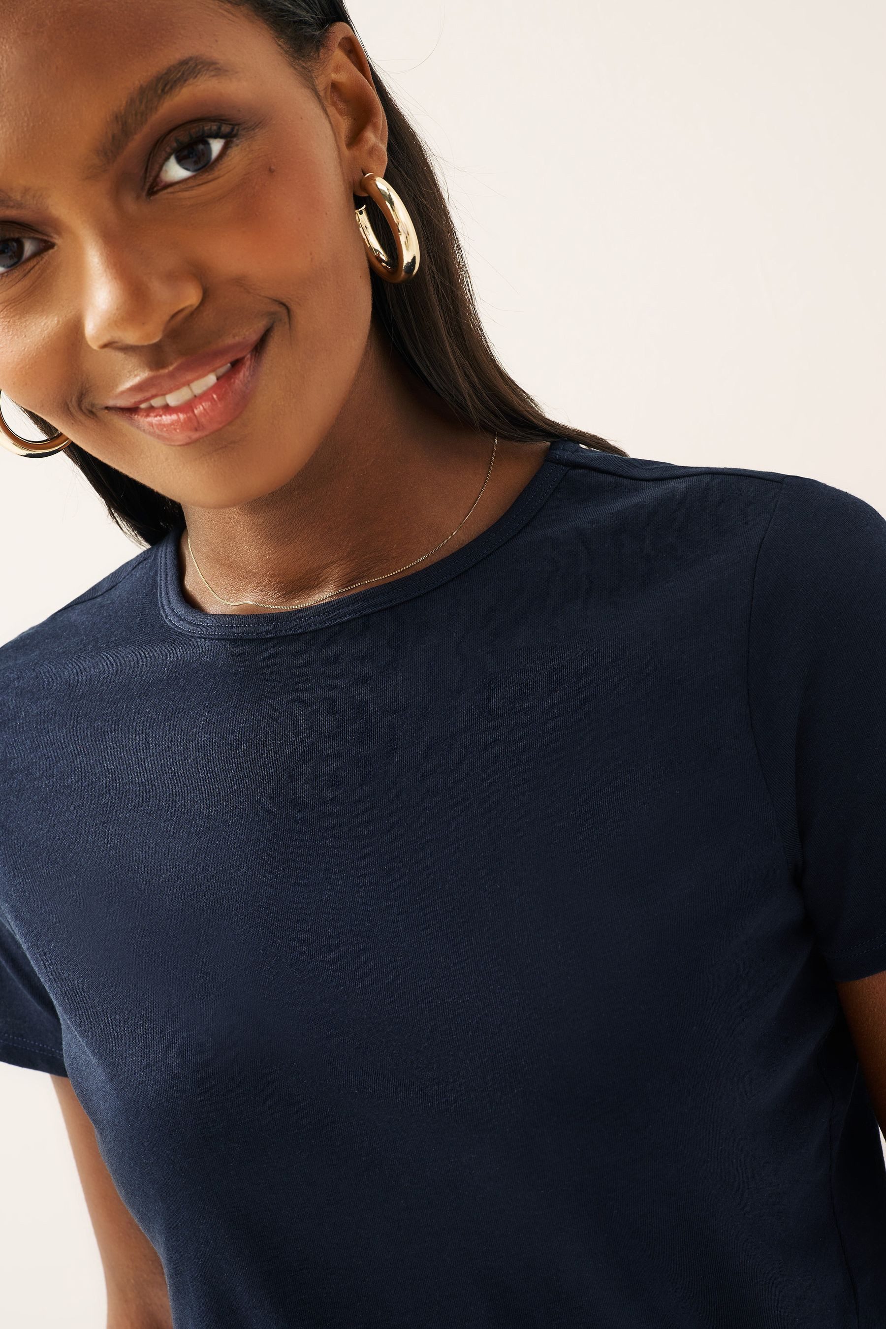 Next T-Shirt Everyday Kurzarm-T-Shirt mit Rundhalsausschnitt (1-tlg)