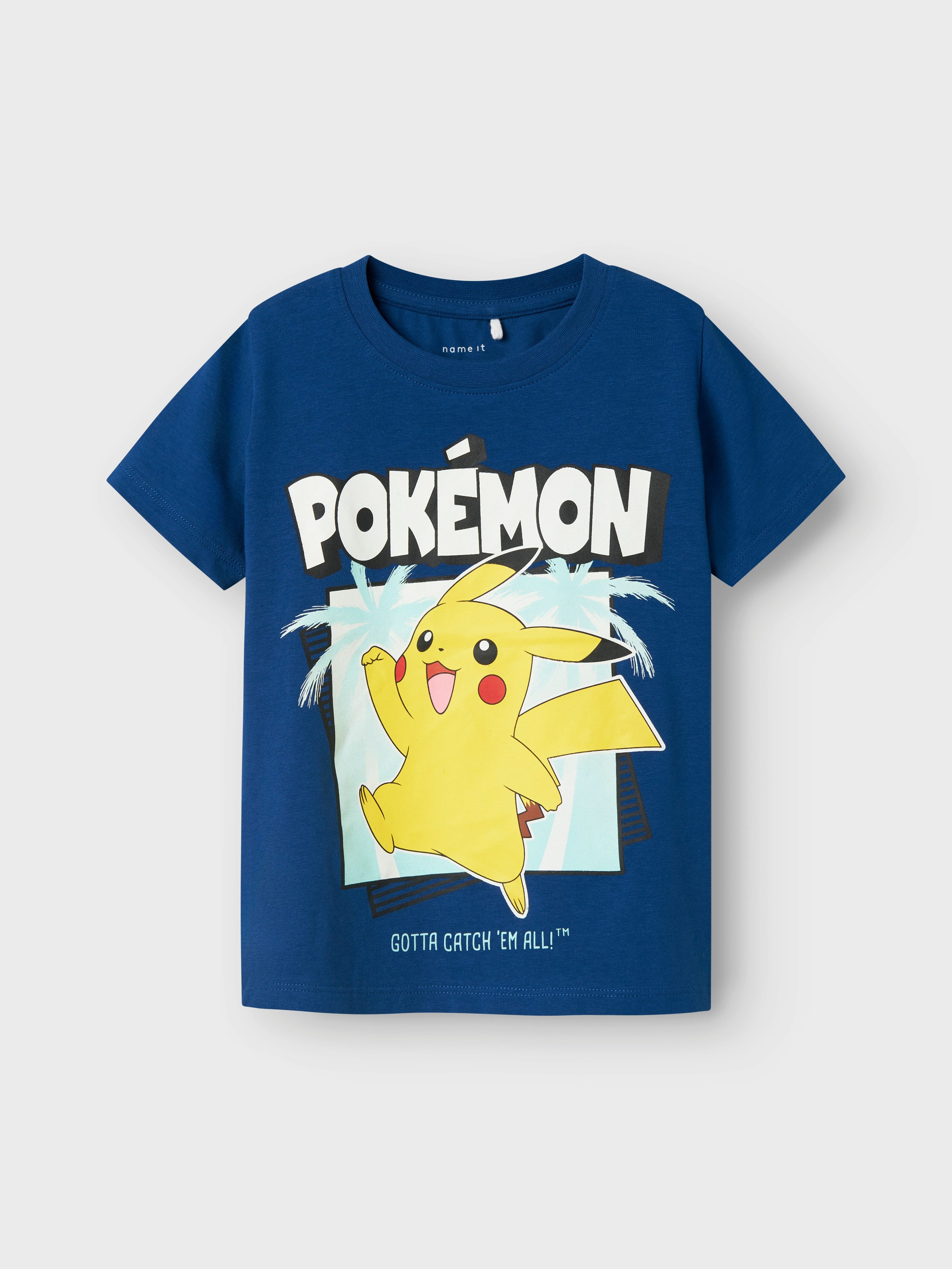 Name It Kurzarmshirt NMMMAHE POKEMON NREG SS TOP BOX SKY