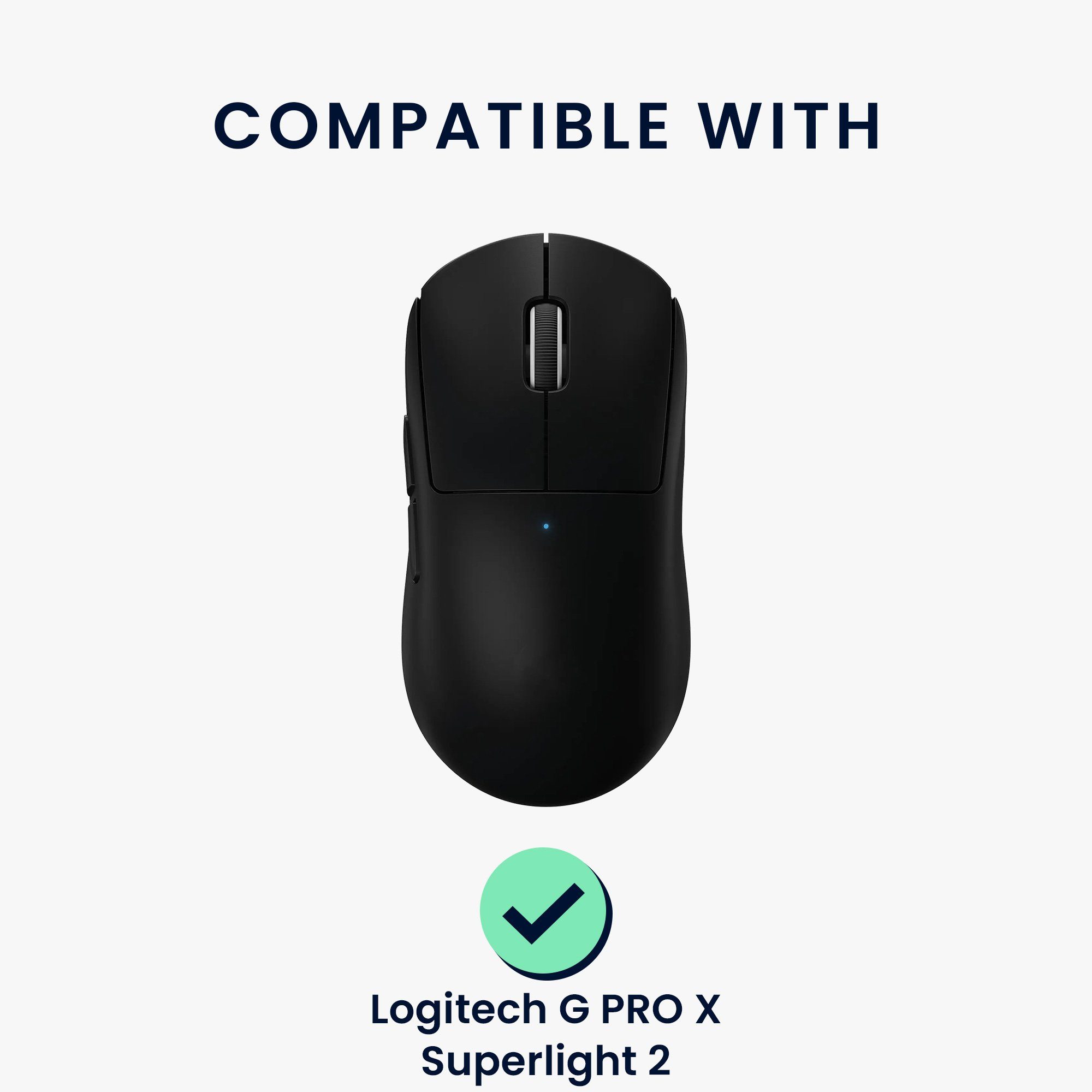 kwmobile Mausfüße Mouse Feet Sticker für Logitech G PRO X Superlight 2 / Superlight 2 SE (1-St), Ersatz Glider Mausfüße passgenau - Glides in Schwarz