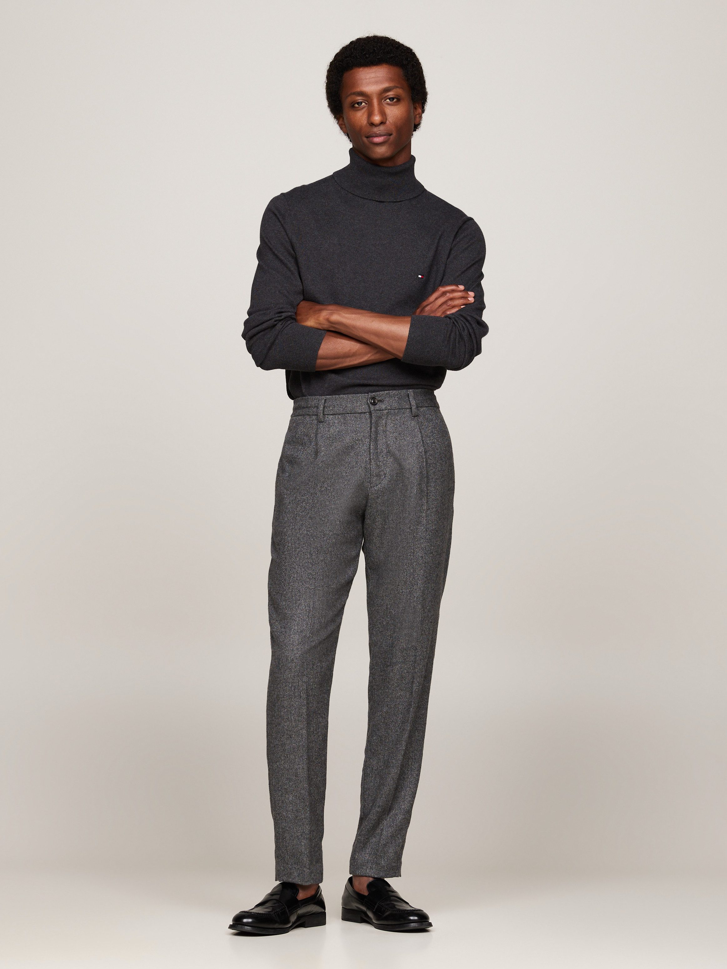 Tommy Hilfiger Rollkragenpullover PIMA ORG CTN CASHMERE ROLL NECK