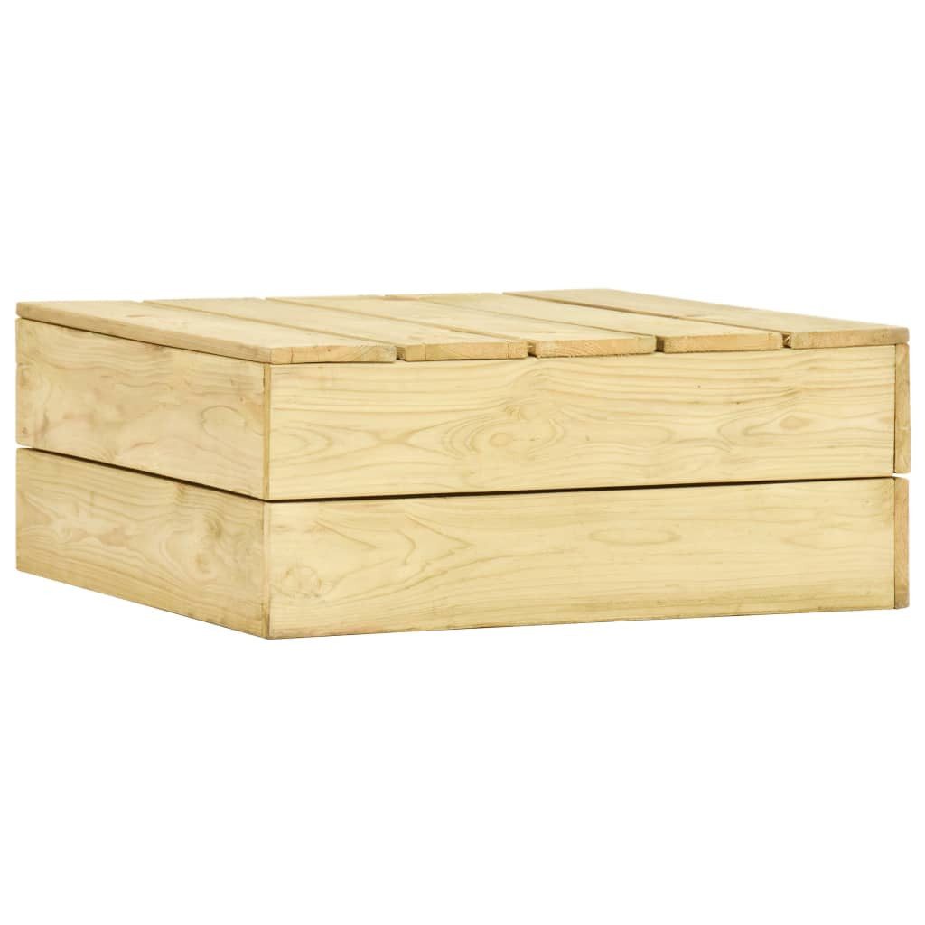 vidaXL Gartentisch Gartentisch 75x75x31 cm Kiefernholz Imprägniert