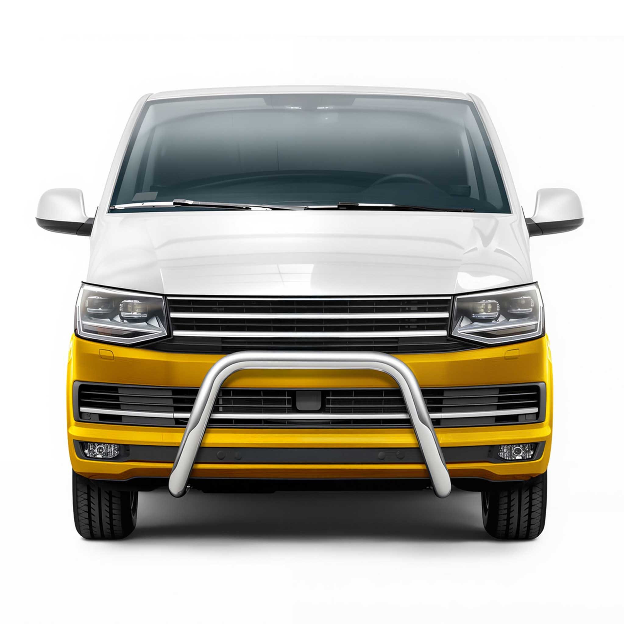 OMAC Frontstoßstange Stahl Frontbügel für VW T6 T6.1 Transporter 2015-2024 ABE, 1-St., Rostfrei,Wasserfest,Langlebig,Haltbar