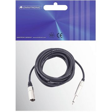 Omnitronic Omnitronic 3022519D XLR Adapterkabel [1x XLR-Stecker 3 polig - 1x Klin Audio-Kabel, (10.00 cm)