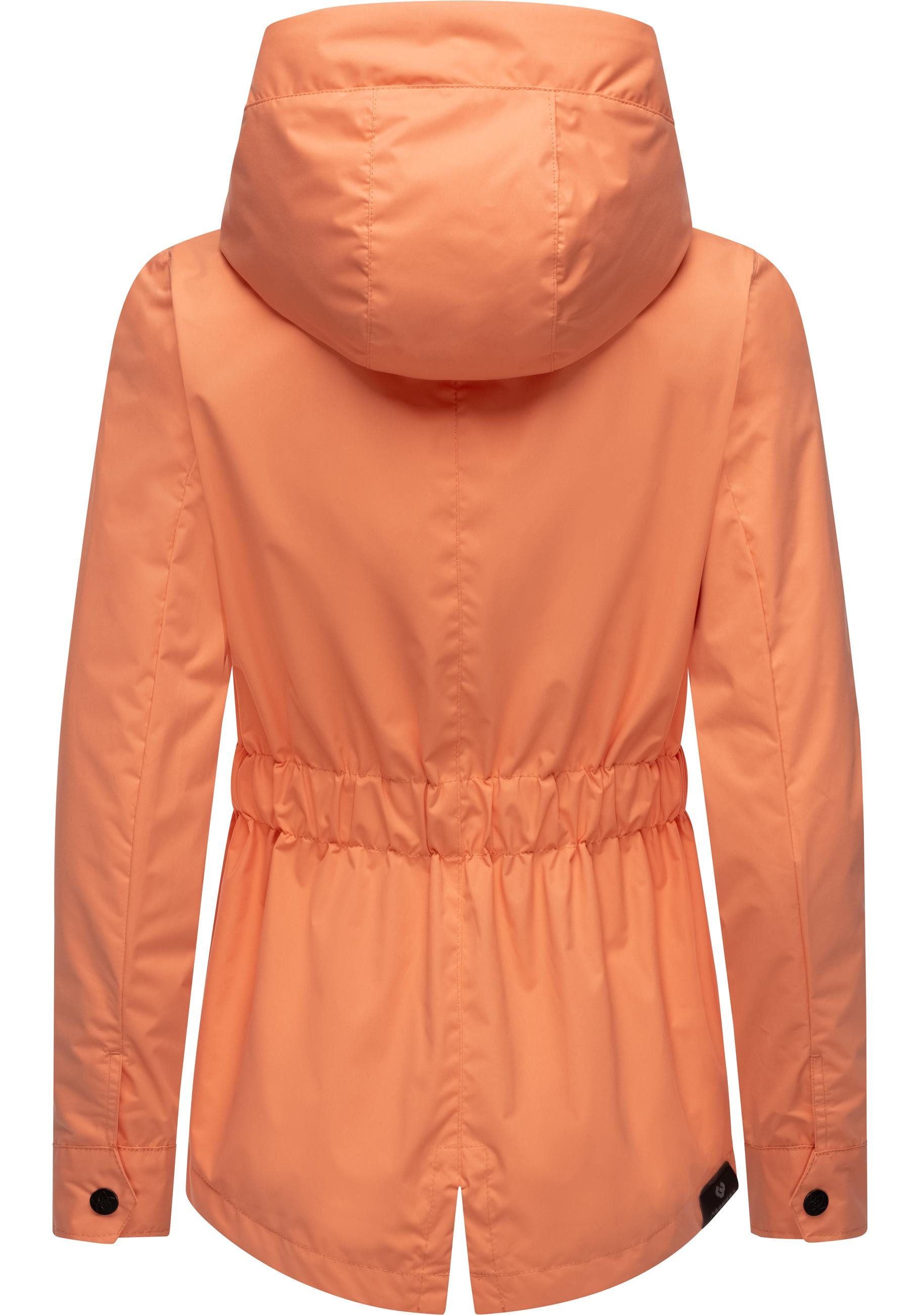 Ragwear Outdoorjacke Monade Übergang stylische Übergangsjacke mit großer Kapuze