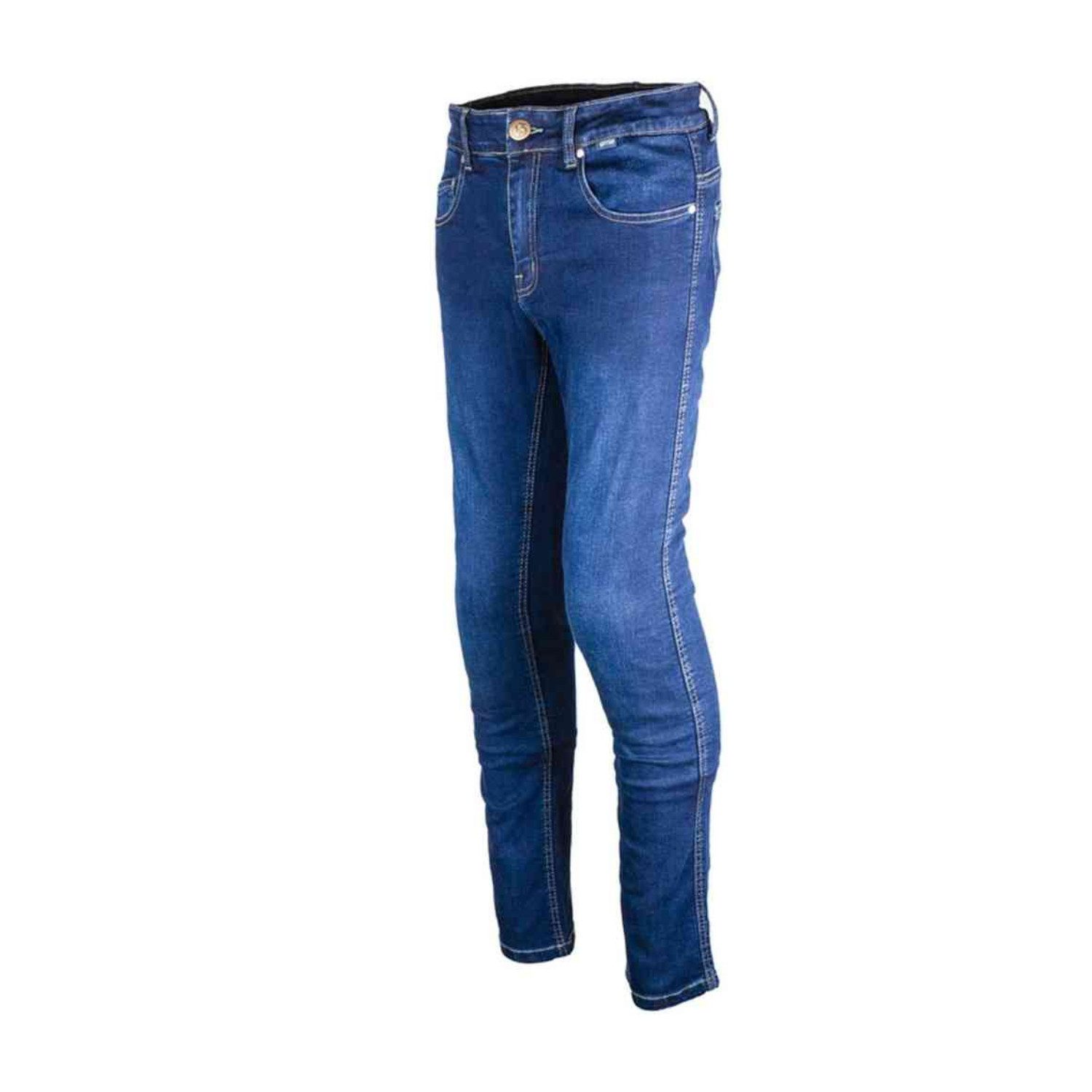gms Motorradhose GMS Rattle Slim Damen Motorradjeans Knieprotektoren enthalten